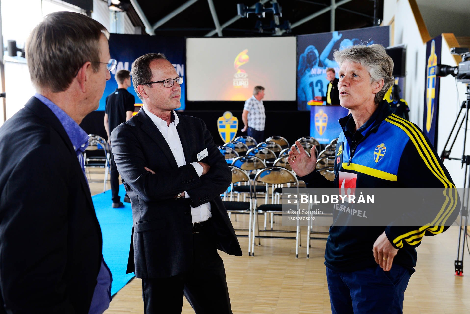 Pelle Hansson, sponsoransvarig på Volvo, och Sveriges