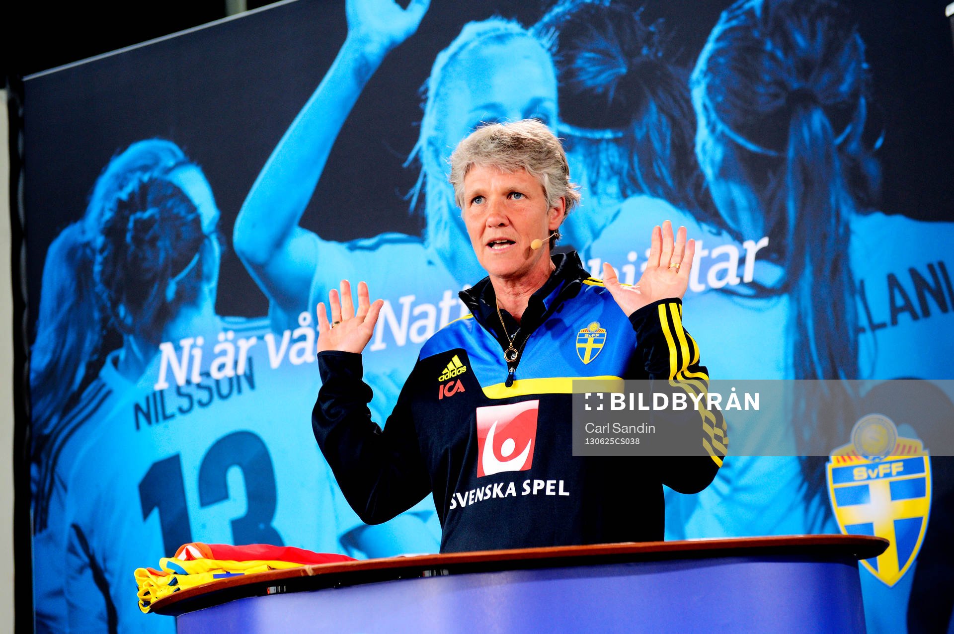 Sveriges förbundskapten Pia Sundhage
