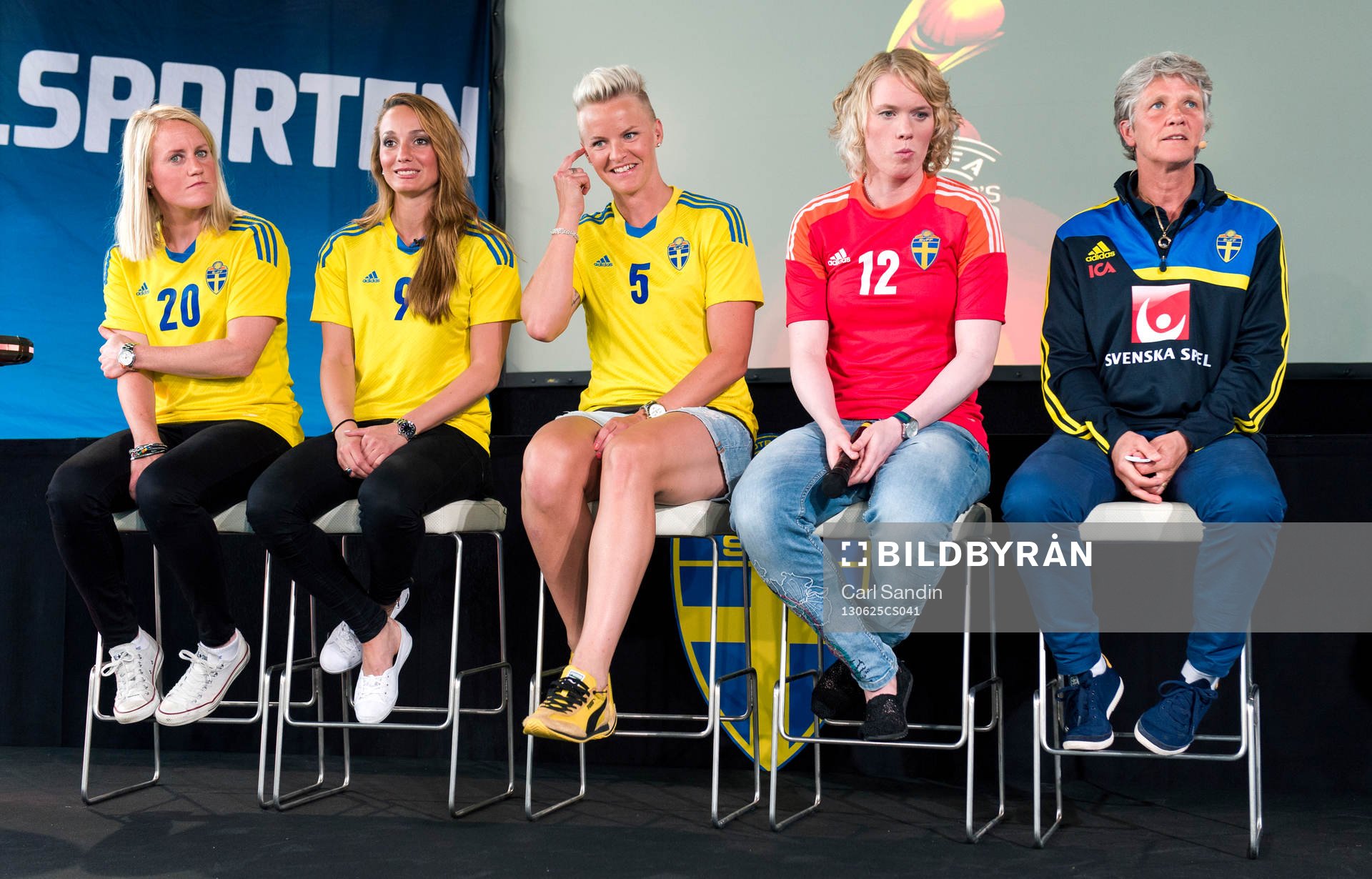 Marie Hammarström, Kosovare Asllani, Nilla Fischer, Hedvig