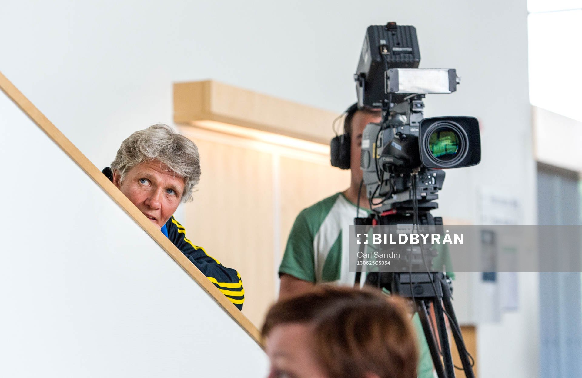 Sveriges förbundskapten Pia Sundhage väntar
