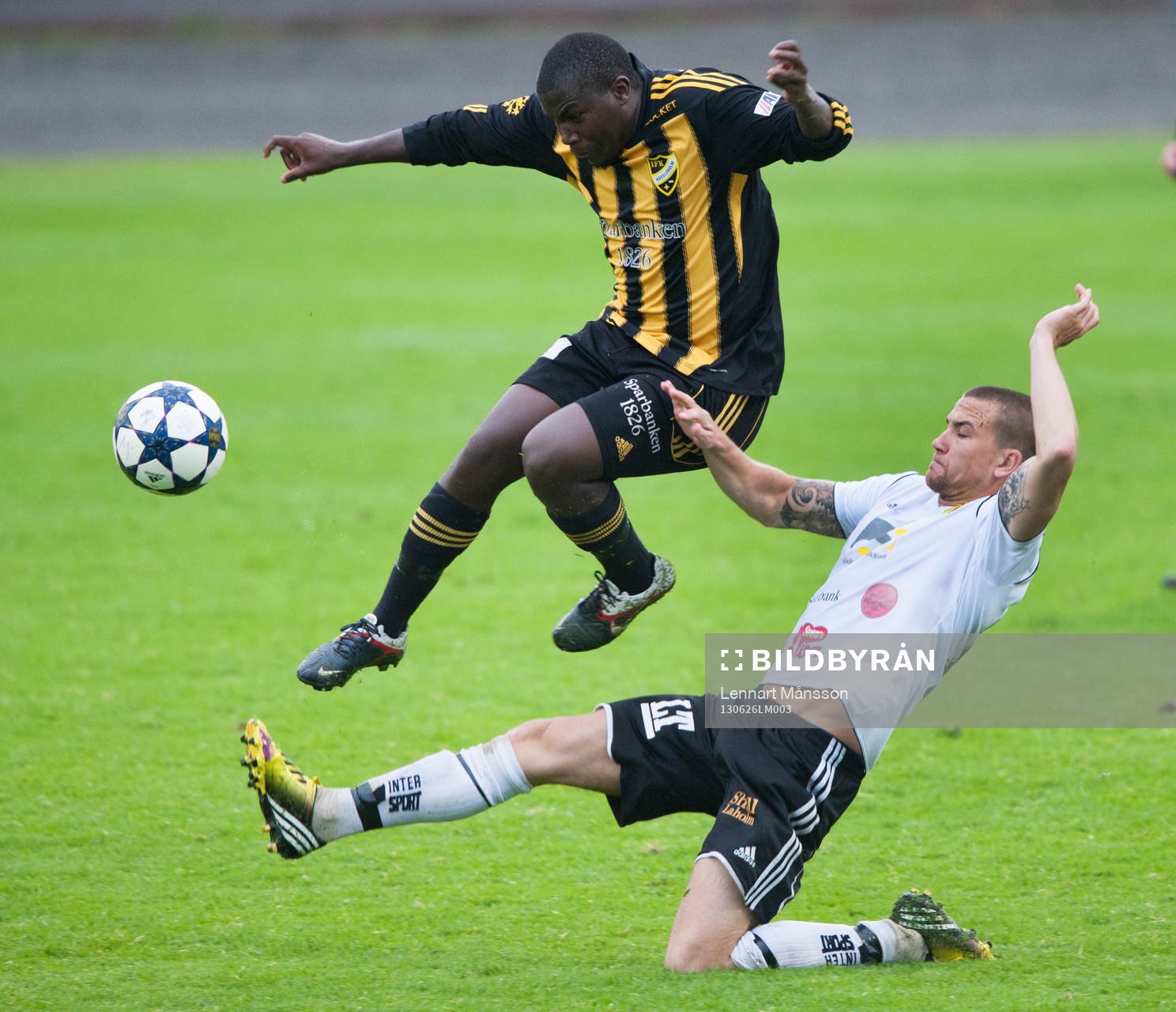 Fotboll, IFK Hässleholm - Laholm: Andile Xaba, Hässleholm