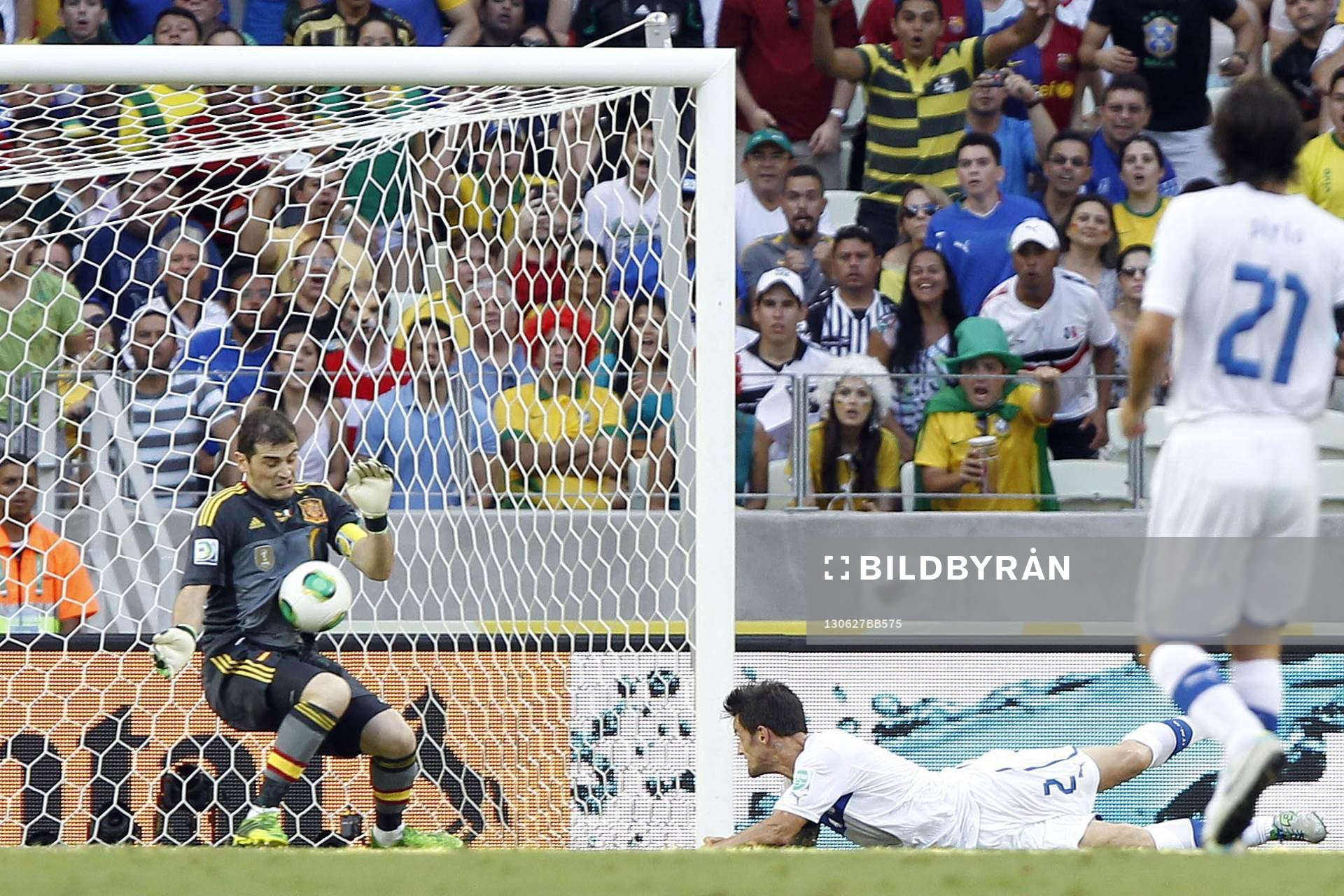  Fotboll, Confederations Cup, Spanien - Italien: Arret de IKER CASILLAS  - 27.06.2013 - Espagne / Italie - 1/2Finale Coupe des Confederations 2013