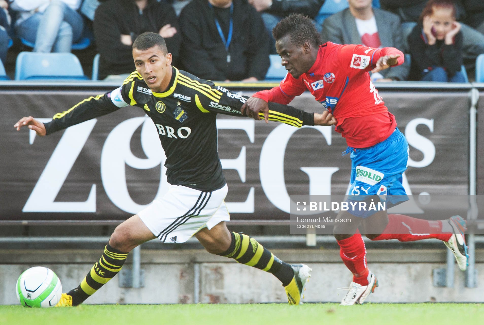 Nabil Bahoui, AIK och Joseph Baffo, Helsingborg