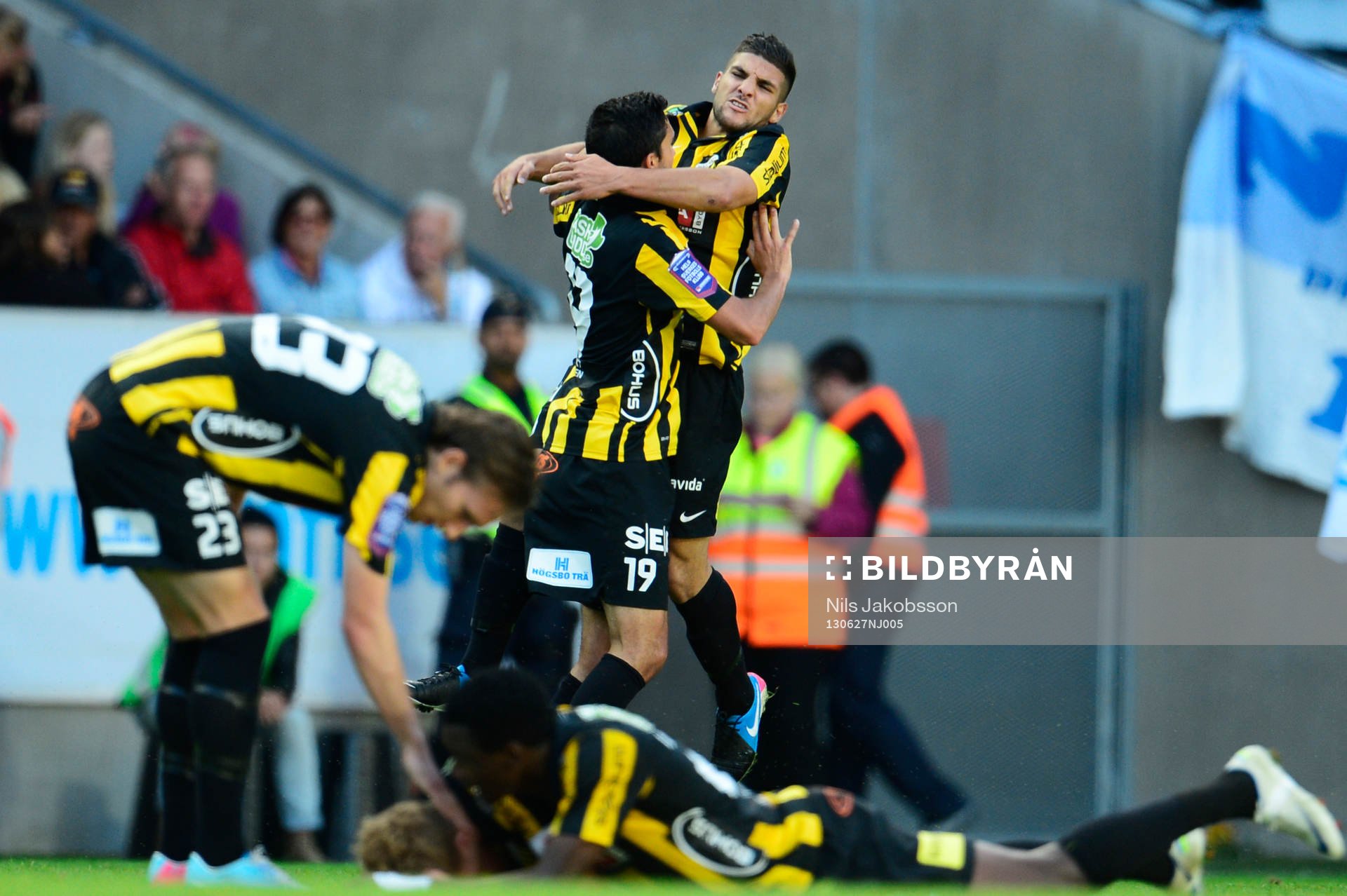Häckens Moestafa El Kabir gör 2-0 och jublar