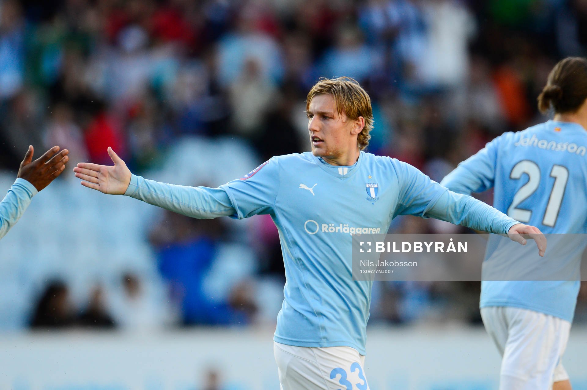 Malmös Emil Forsberg gör 1-2 och jublar