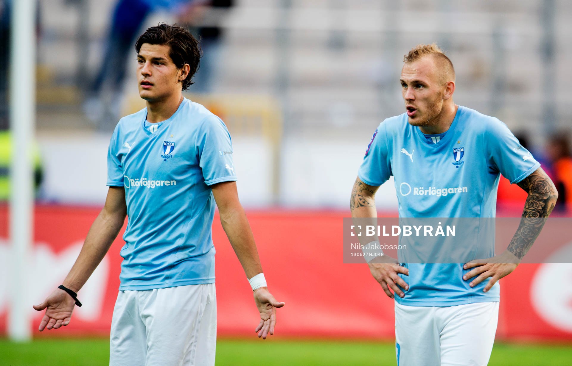Malmö FFs Miiko Albornoz och Magnus Eriksson är