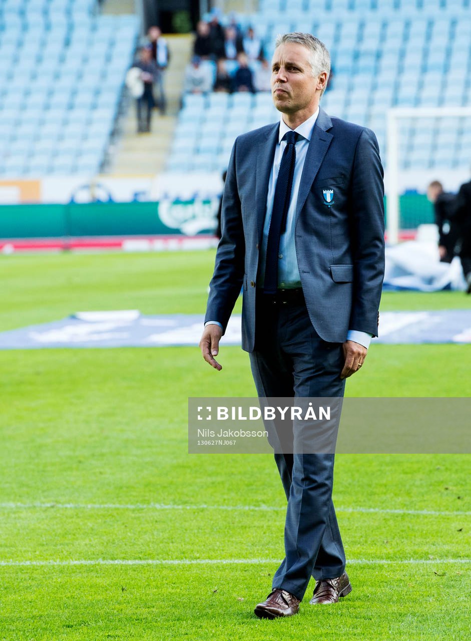 Malmö FFs sportchef Per Ågren innan fotbollsmatchen i