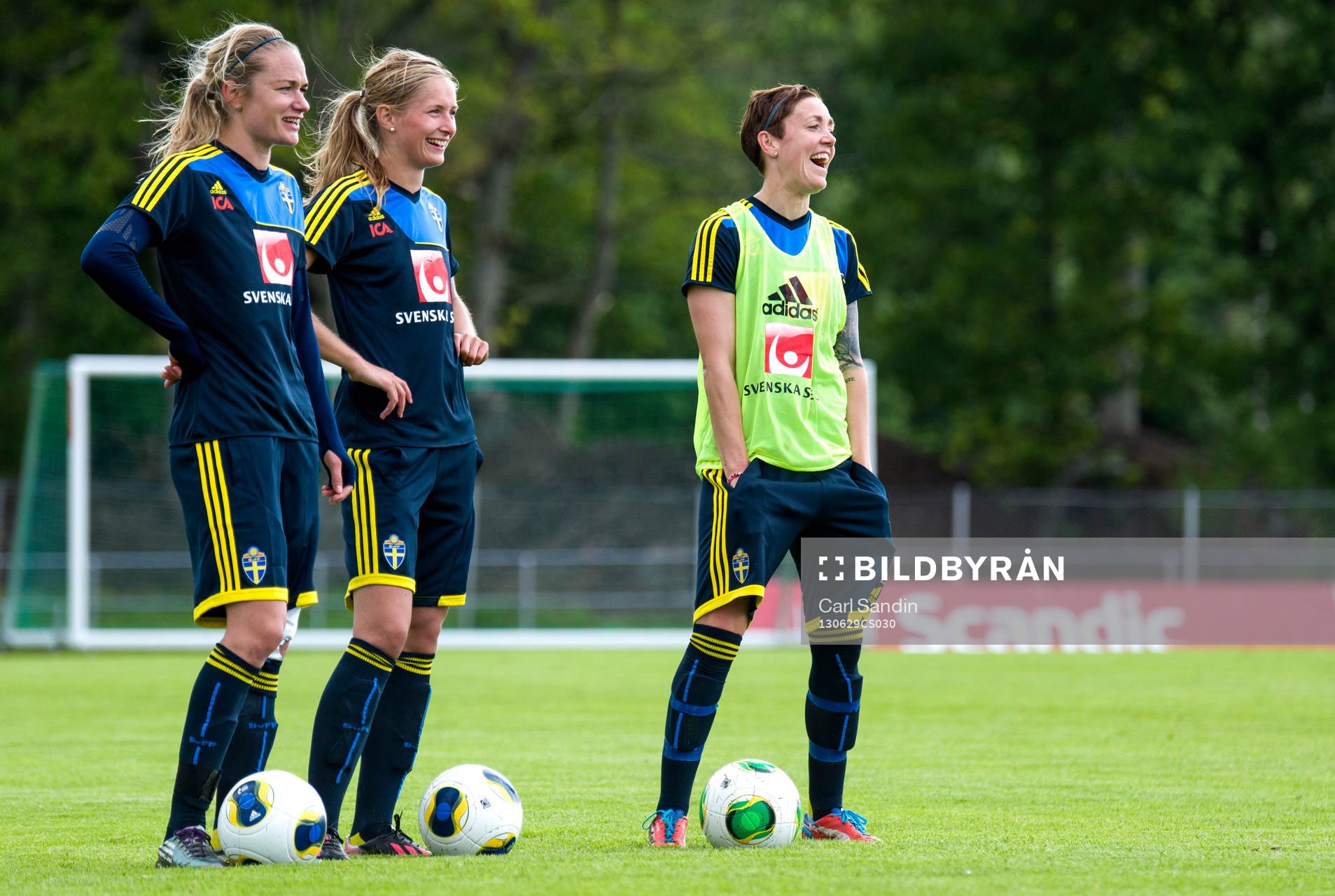 Sveriges Stina Segerström, Emmelie Konradsson och Therese