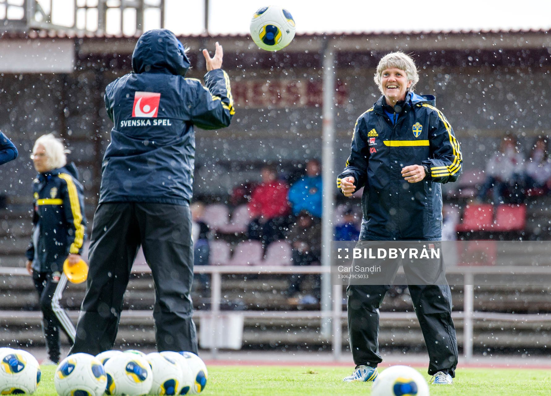 Sveriges förbundskapten Pia Sundhage gör sig redo att ta
