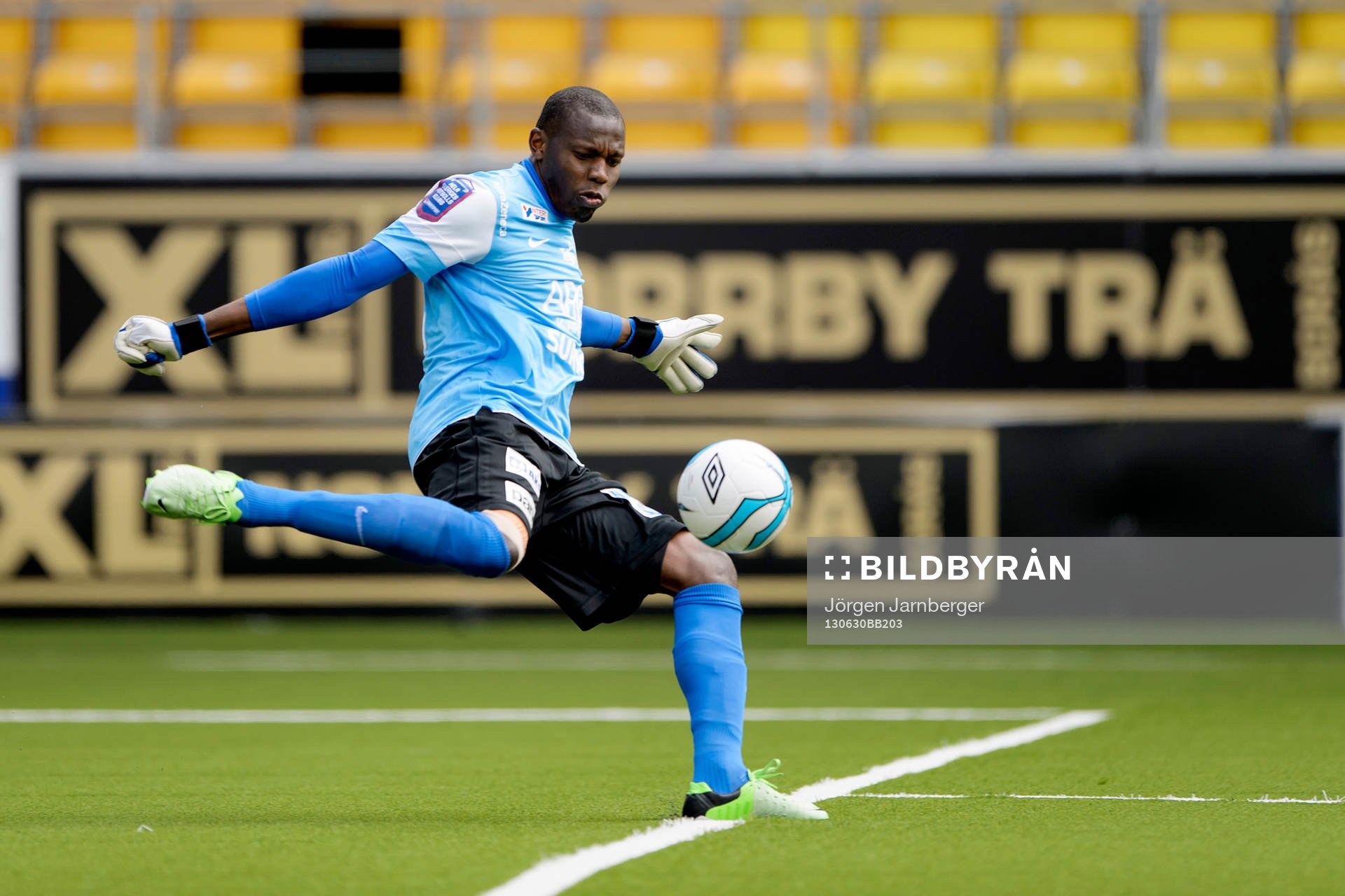 Syrianskas målvakt Dwayne Miller i matchen mellan Elfsborg