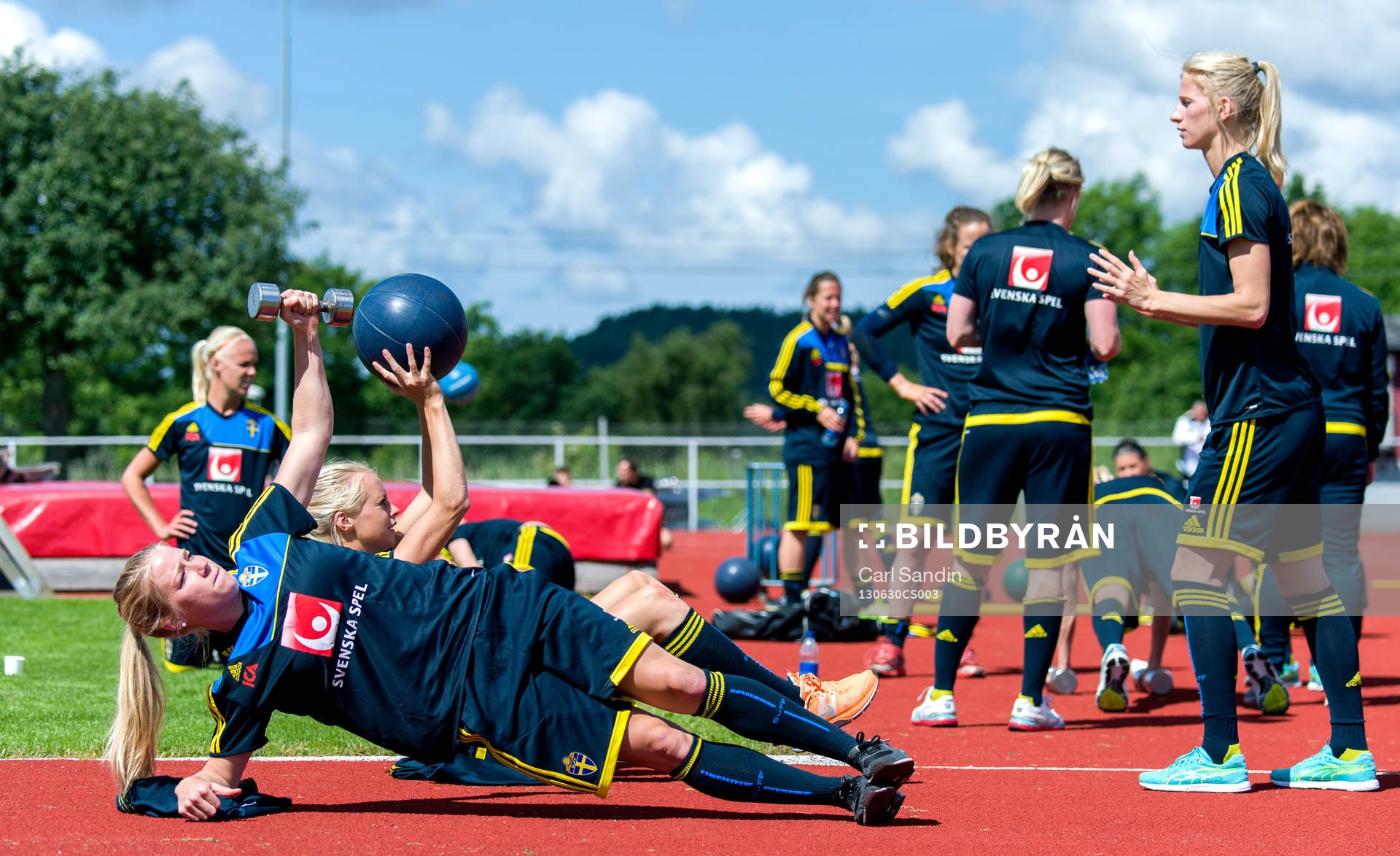 Sveriges Jenny Hjohlman fystränar