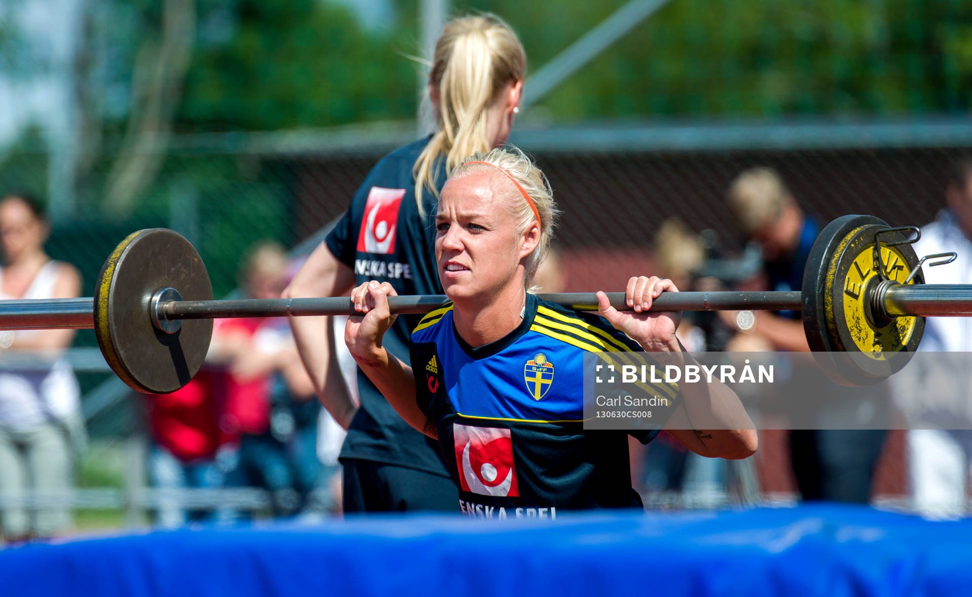 Sveriges Caroline Seger fystränar