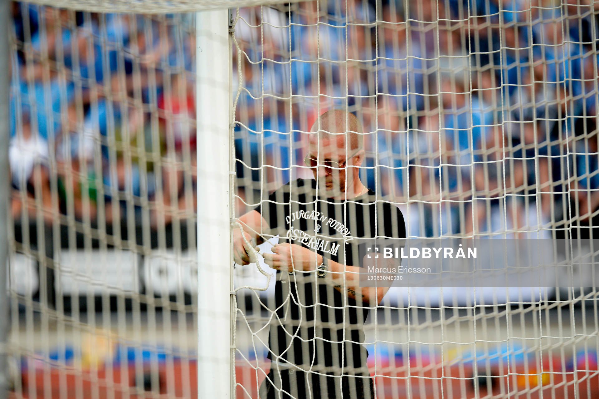 Matchen mellan Djurgården och Öster den 30 juni 2013 i Stockholm.