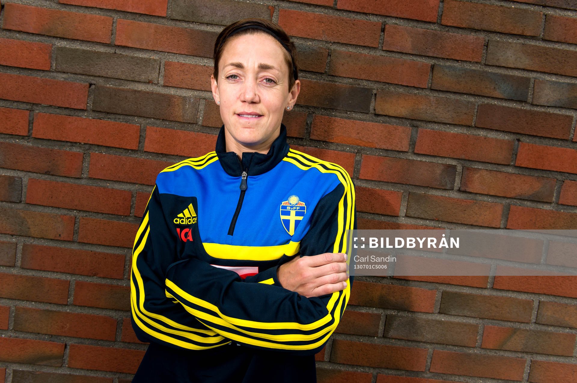 Sveriges Therese Sjögran fotograferas i