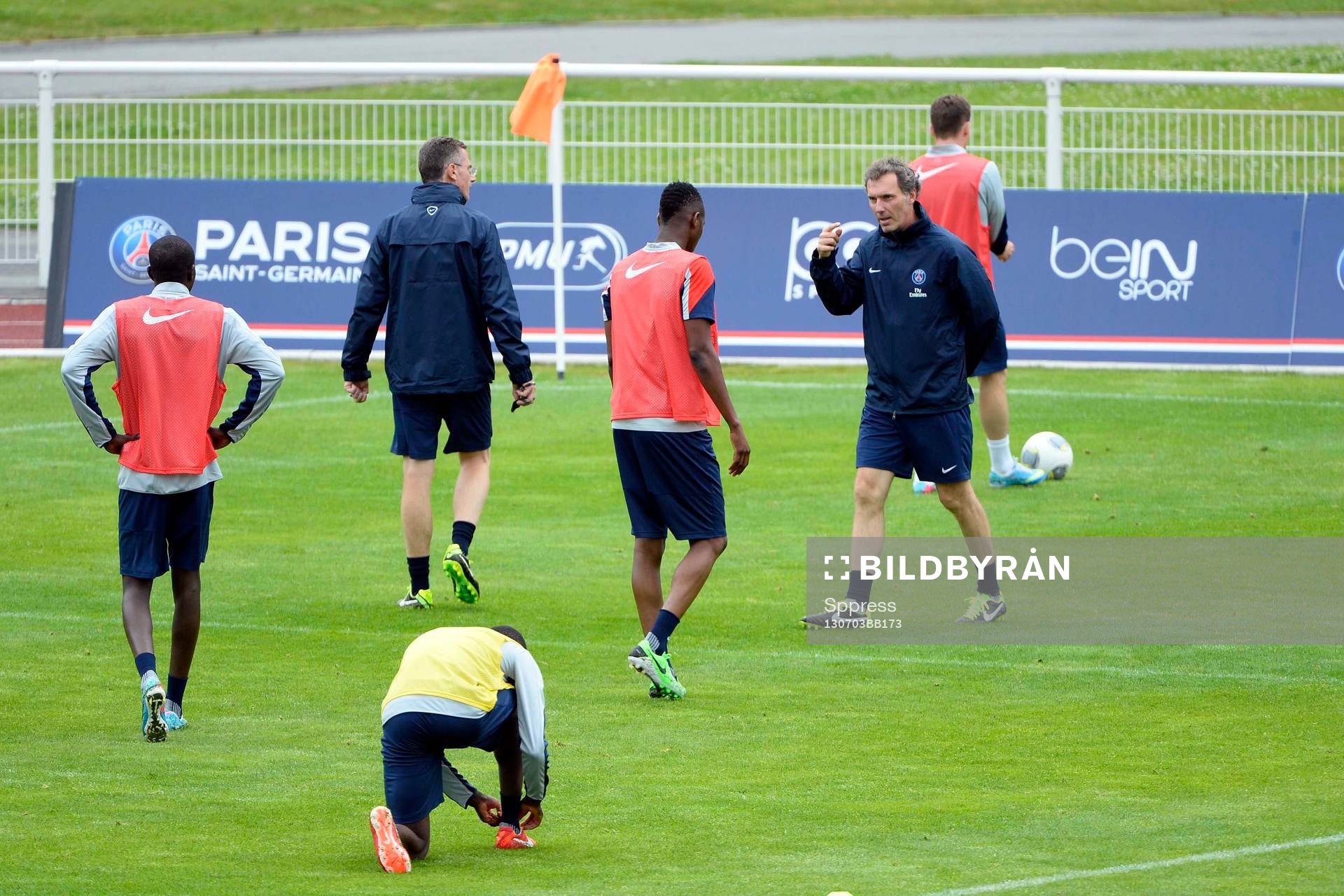 Fotboll, Träning, Paris Saint Germain: Laurent BLANC - 03.07.2013 - Entrainement du Paris Saint Germain -Centre Technique du Football - Clairefontaine-