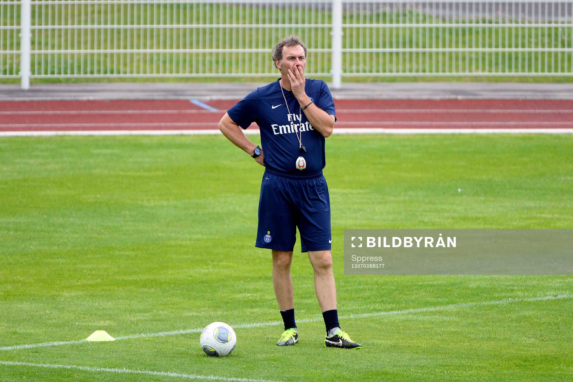 Fotboll, Träning, Paris Saint Germain: Laurent BLANC - 03.07.2013 - Entrainement du Paris Saint Germain -Centre Technique du Football - Clairefontaine-