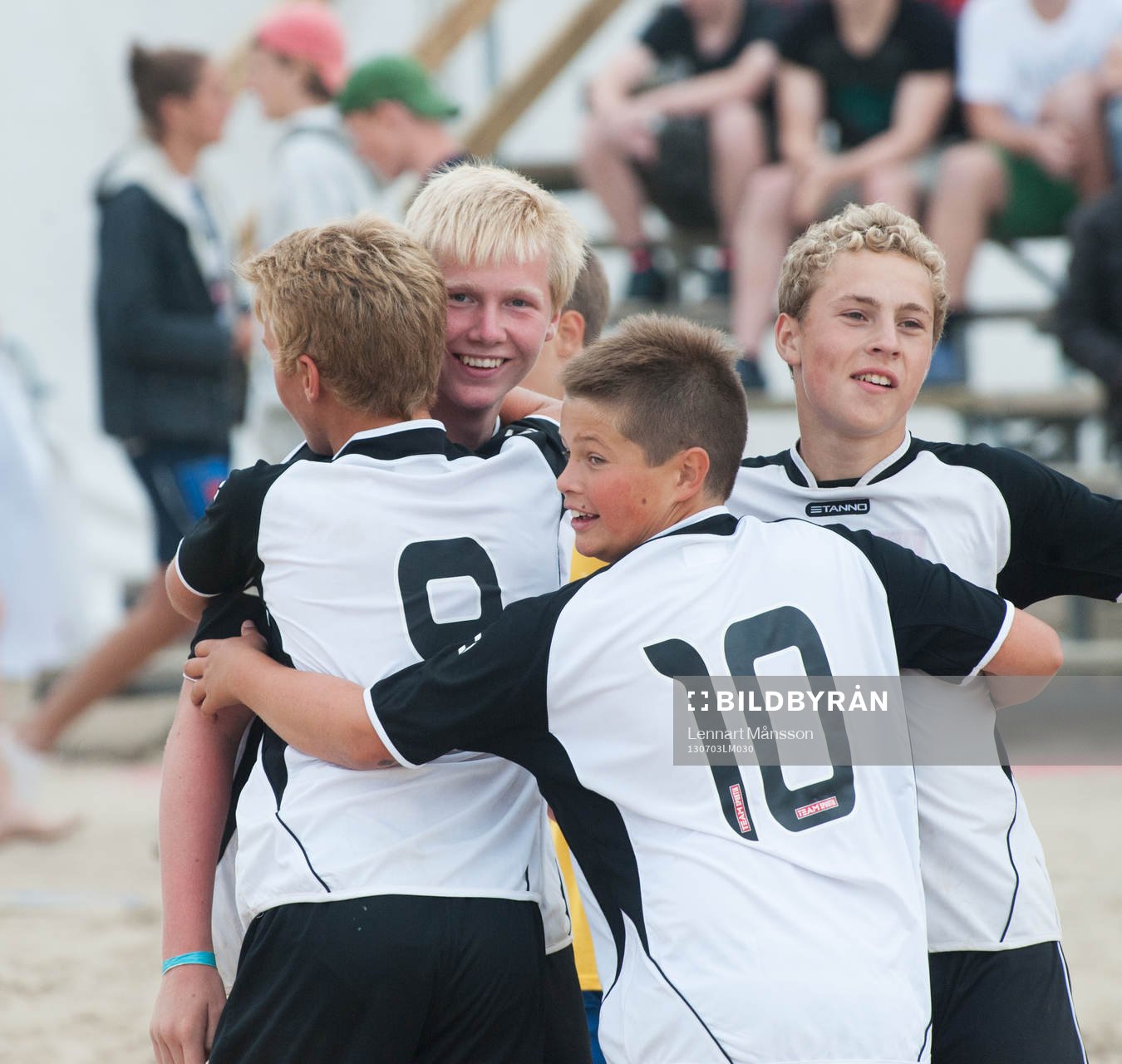 Sand, beachsoccerplan, jubel