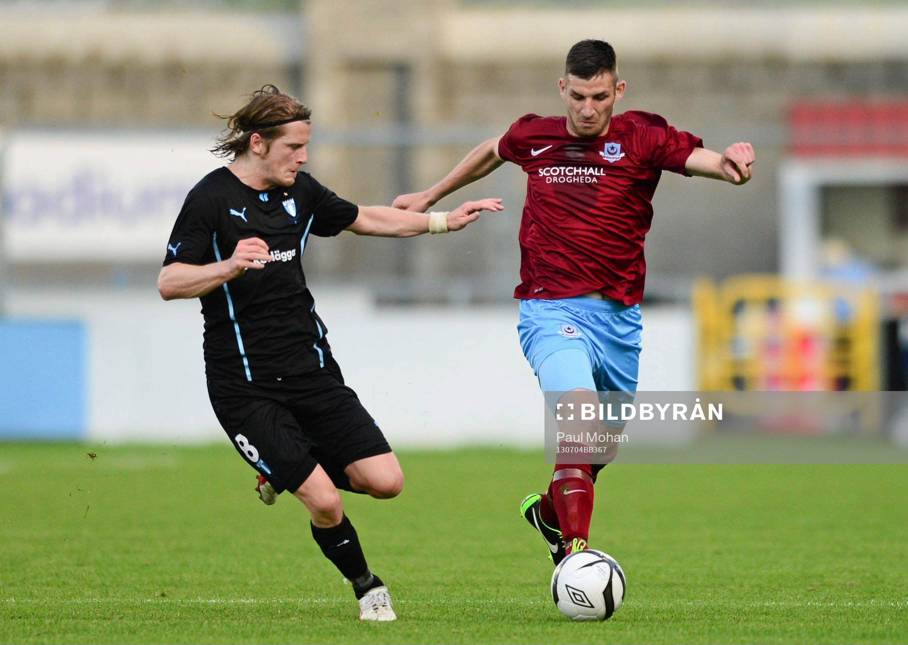 4 July 2013; Gavin Brennan, Drogheda United, in action
