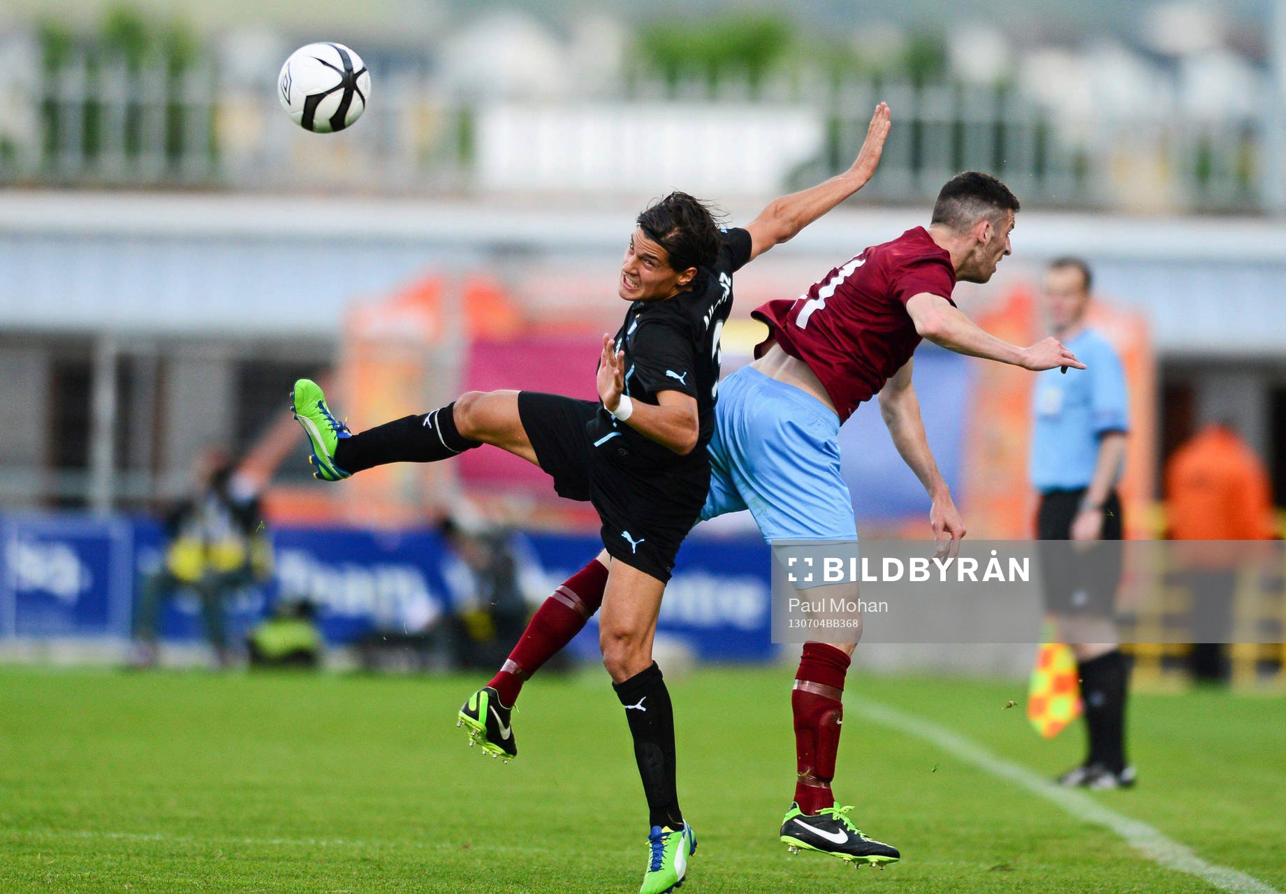 4 July 2013; Miiko Albornoz, Malmö FF, in action against