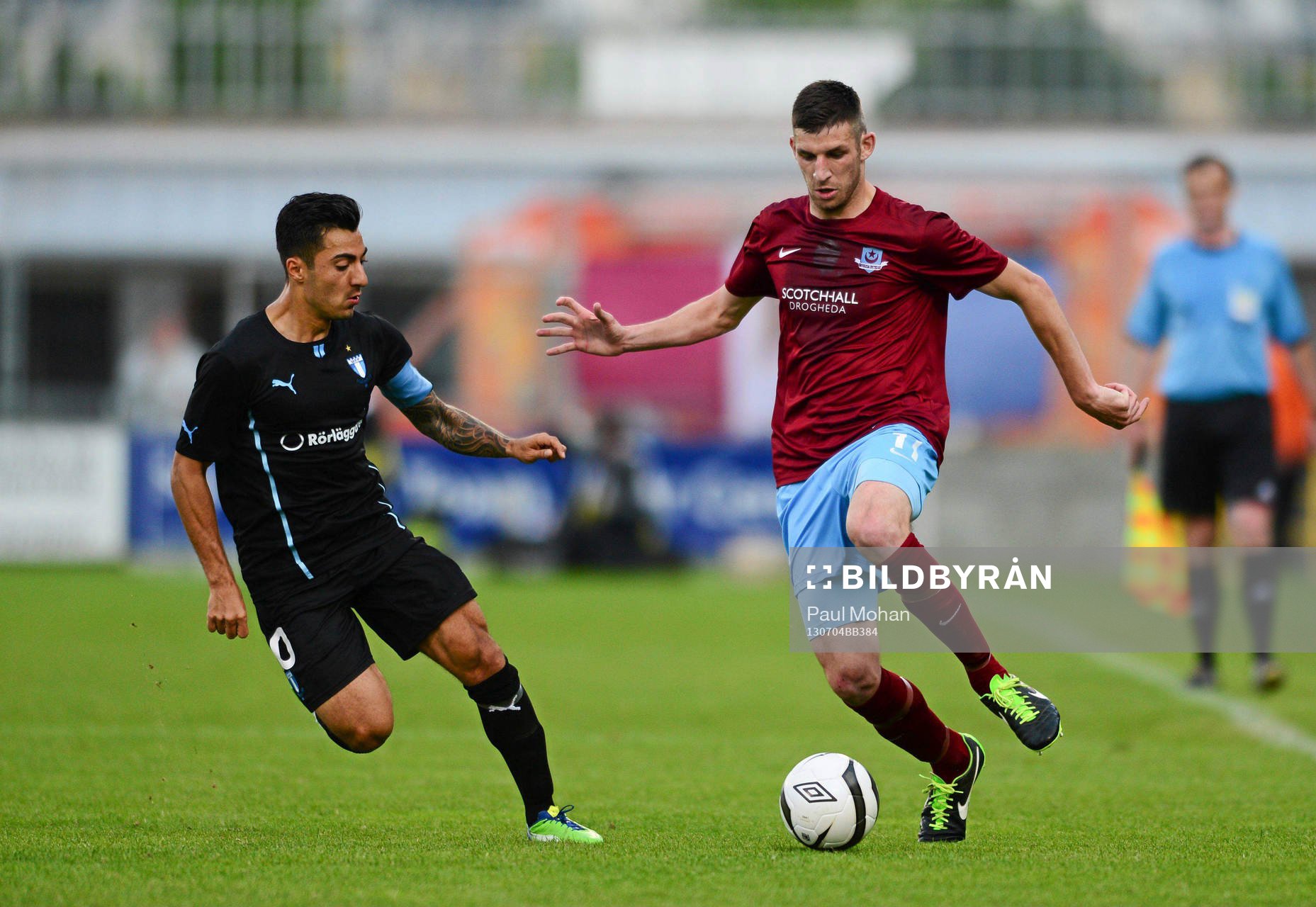 4 July 2013; Gavin Brennan, Drogheda United, in action