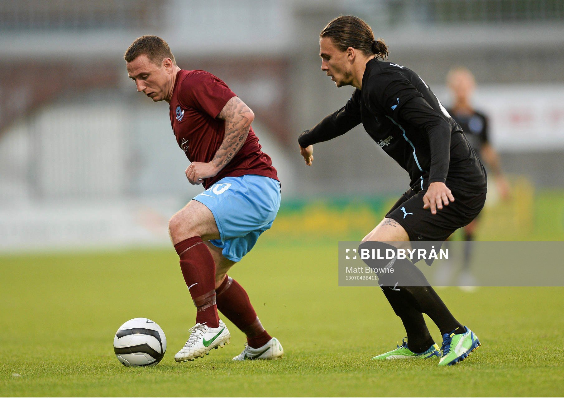 4 July 2013; Gary O'Neill, Drogheda United, in action