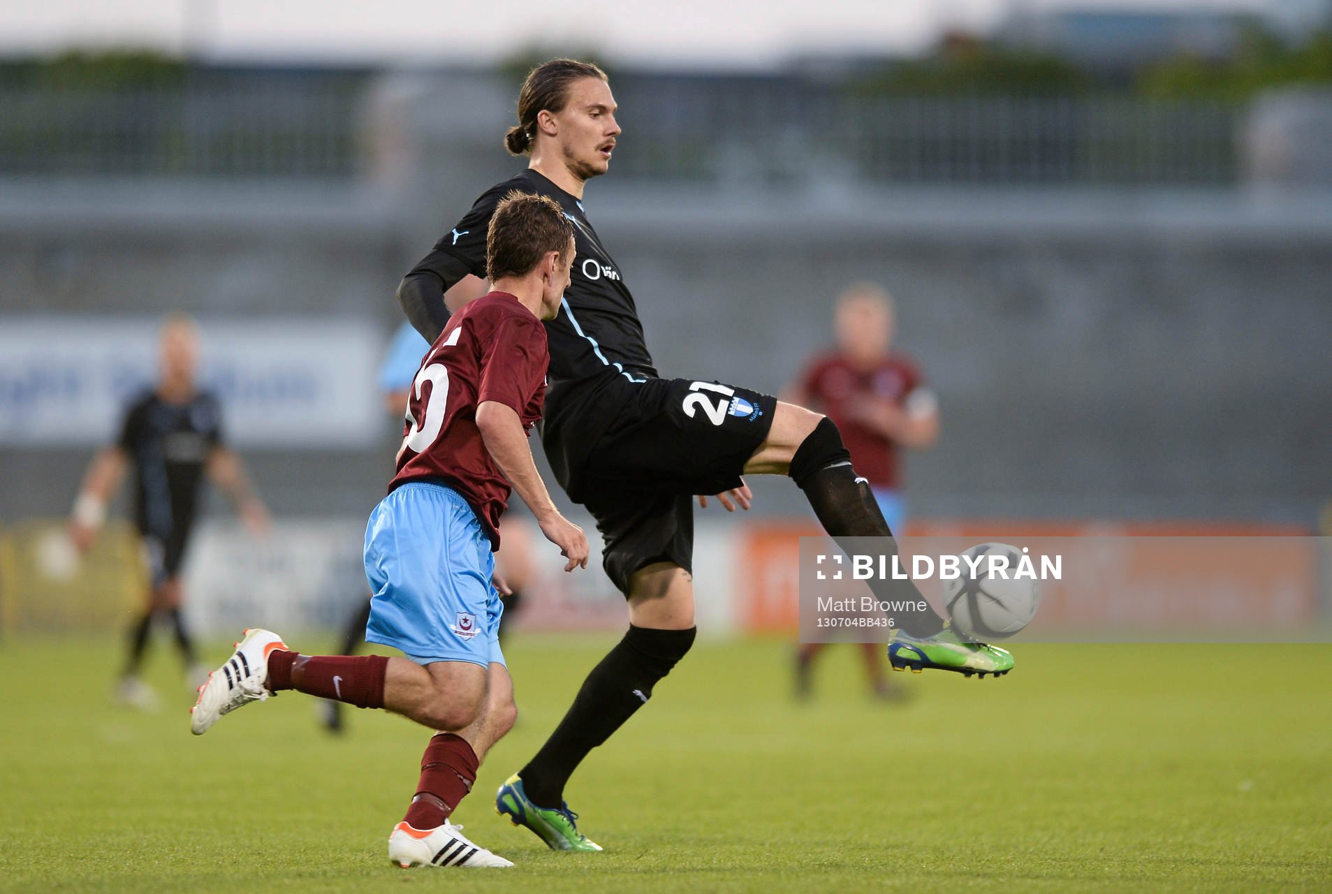 4 July 2013; Erik Johansson, Malmö FF, in action against