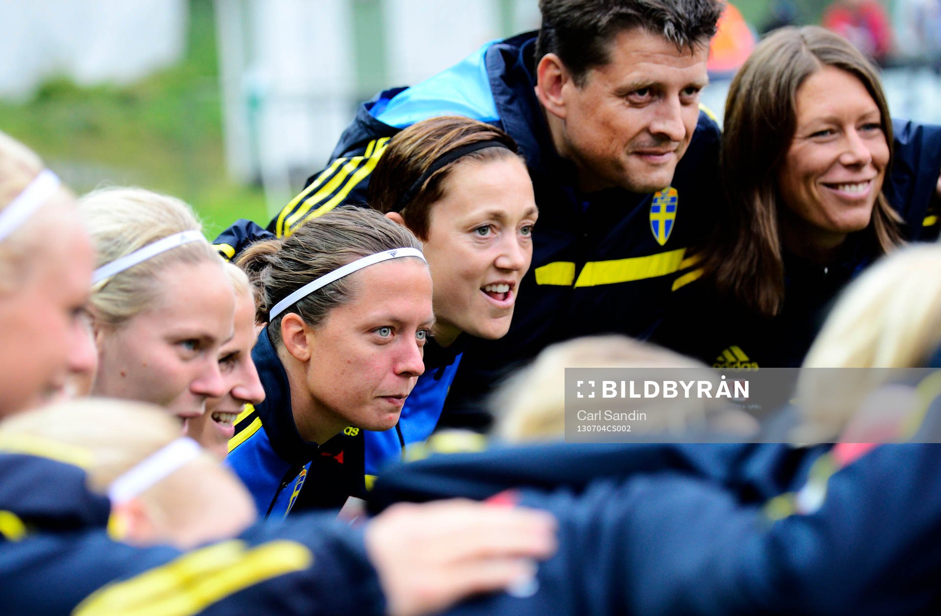 Sveriges Lina Nilsson, Therese Sjögran, Mats Börjesson,