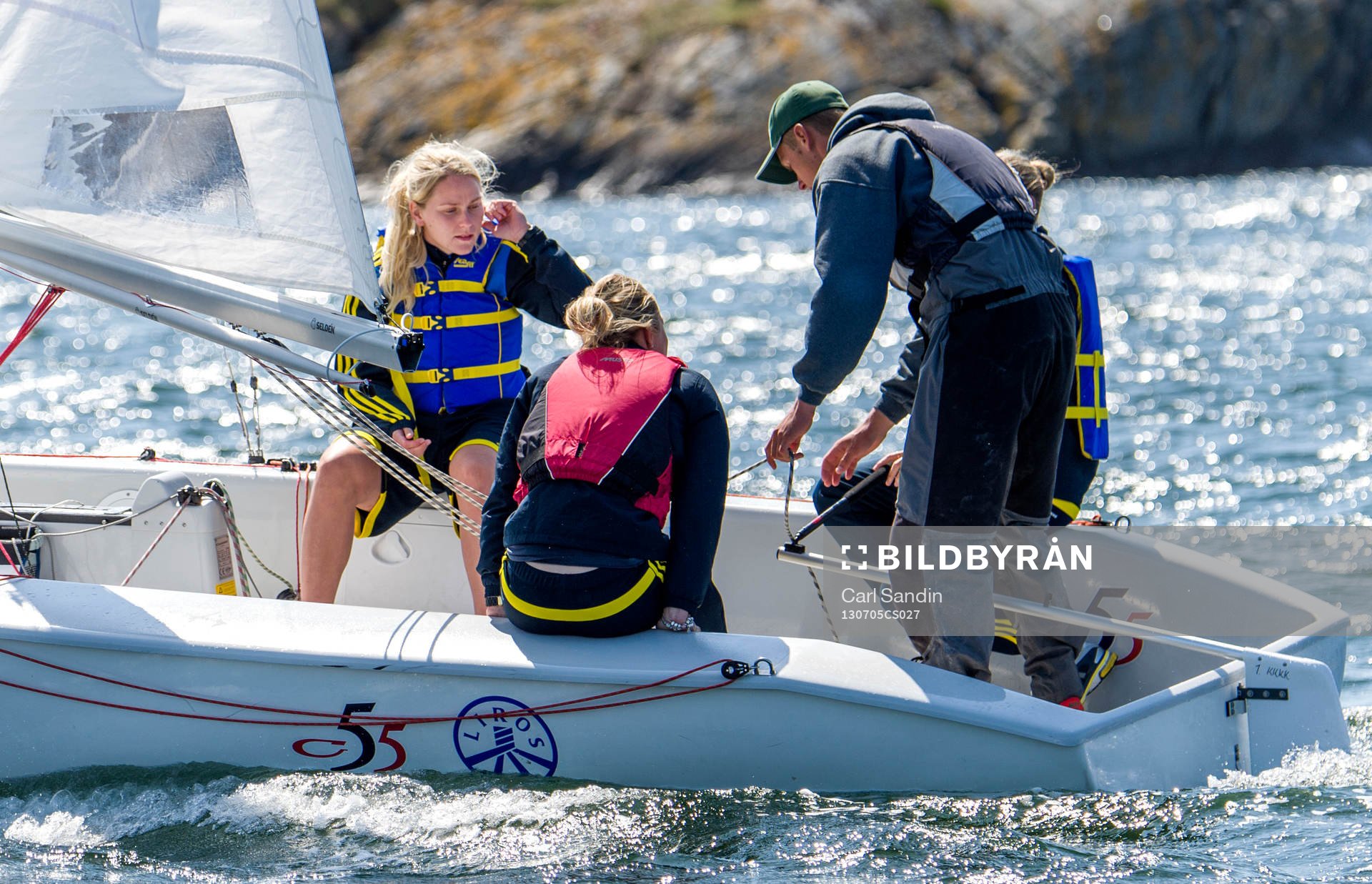 Lisa Dahlkvist, Stina Segerström (vänd från kameran) och