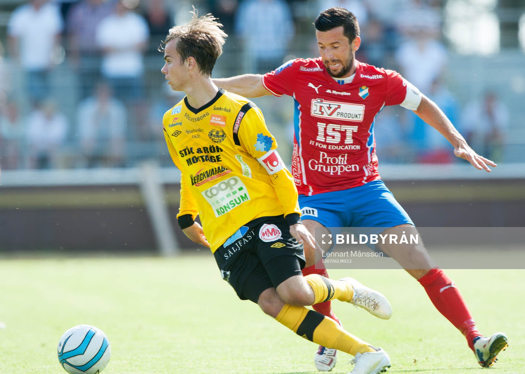 Robin Strömberg, Mjällby, mot Denis Velic, Öster, i