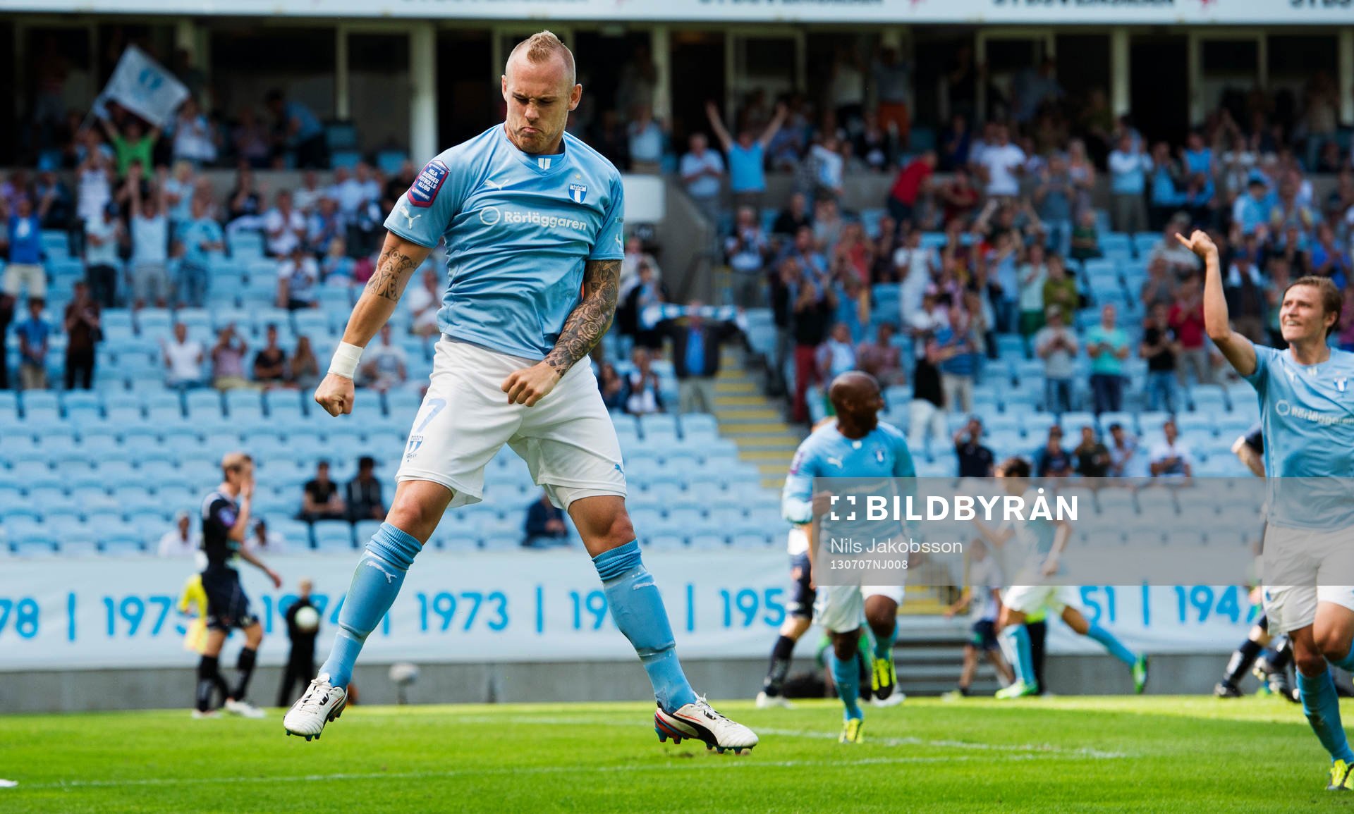 Malmö FFs Magnus Eriksson jublar