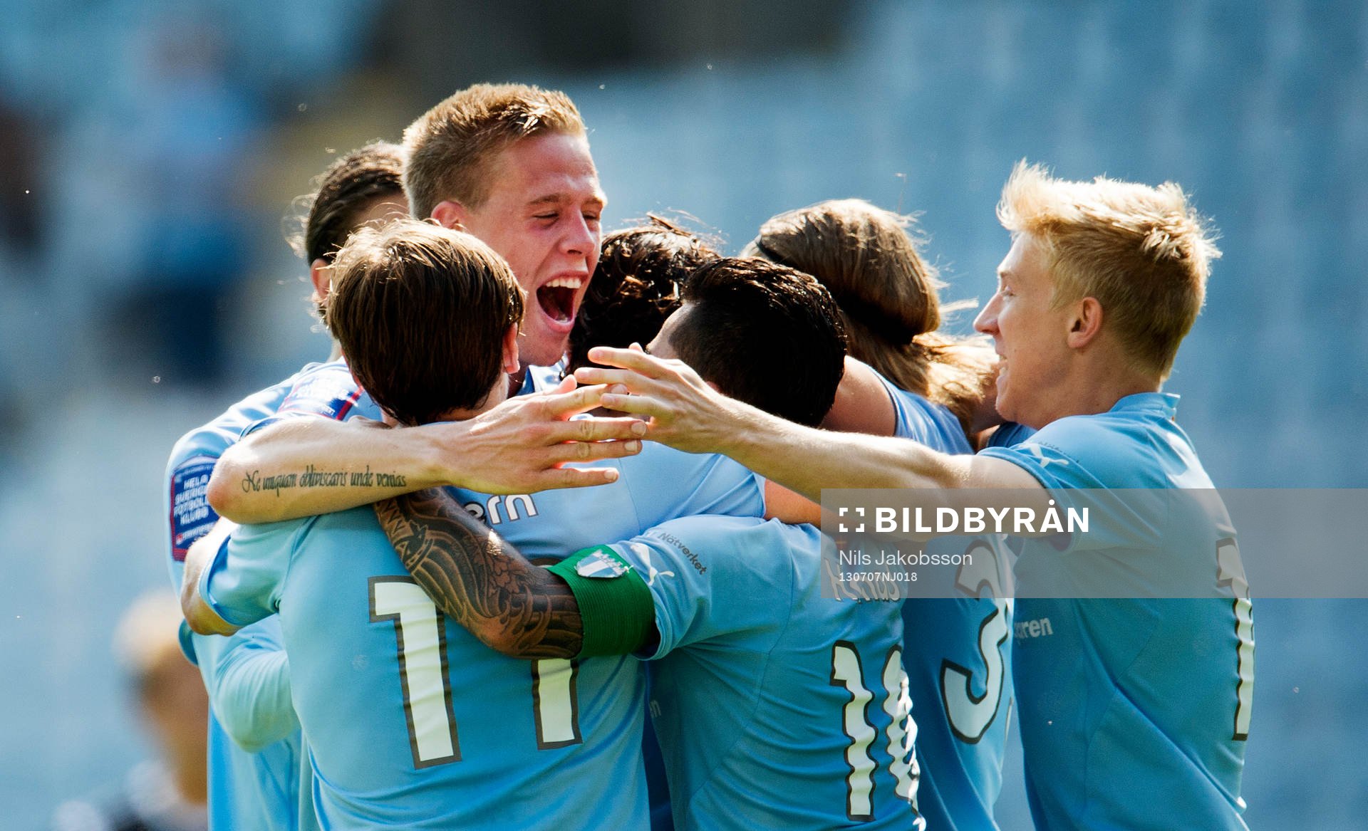 Malmö FFs Pontus Jansson jublar
