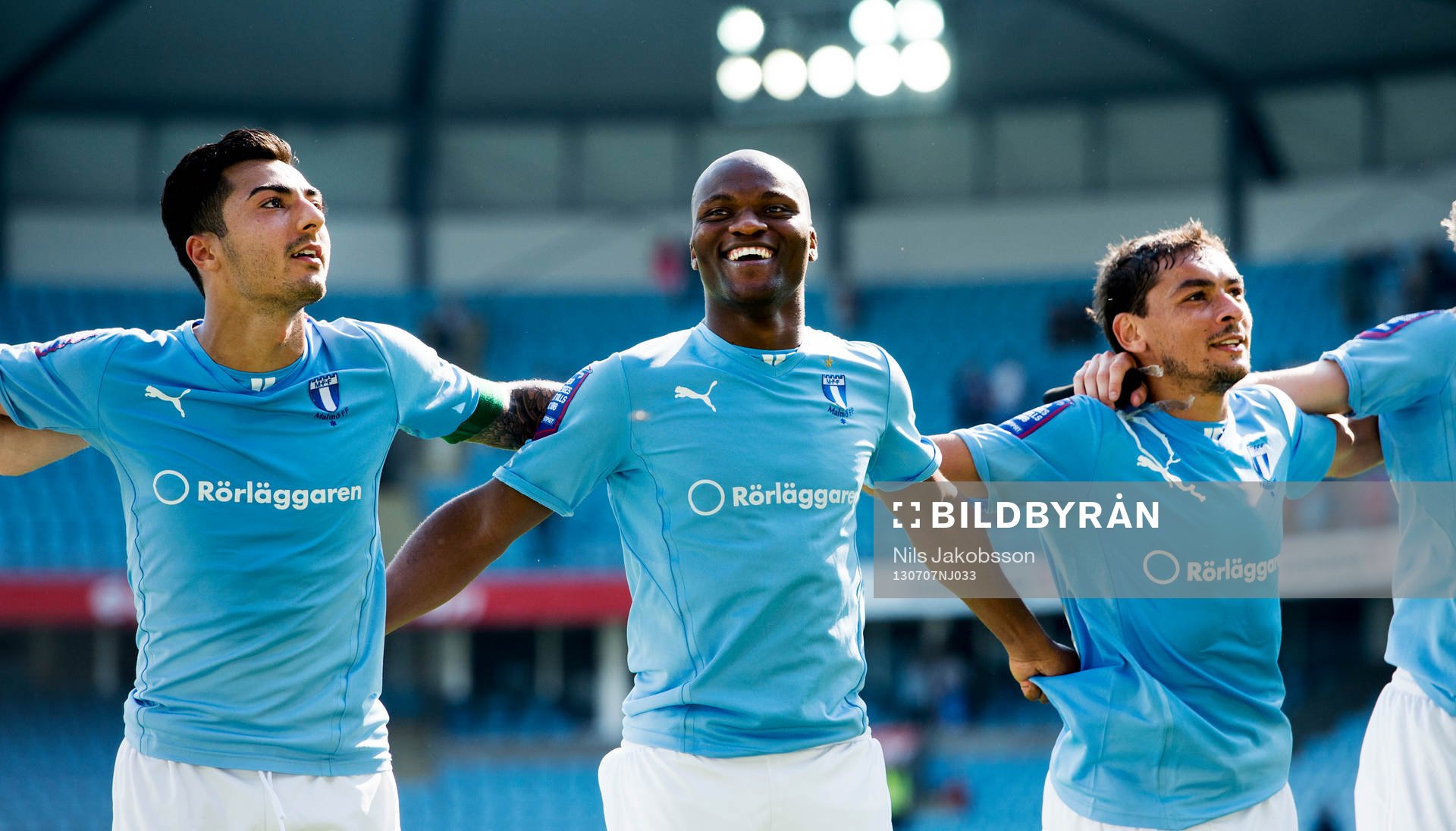 Malmö FFs Jiloan Hamad Tokelo Rantie Ricardo Ferreira Da