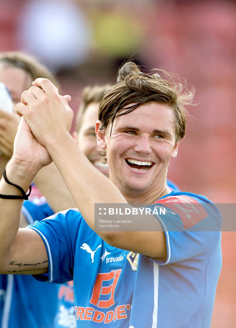 Halmstads Marcus Antonsson jublar