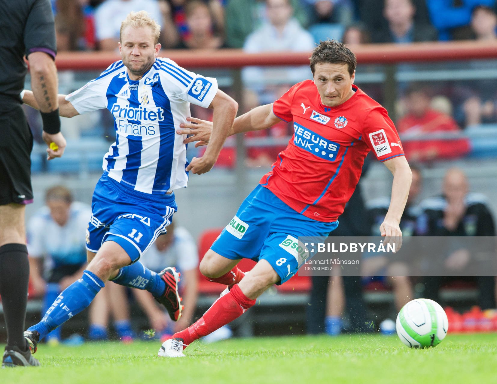 Ardian Gashi, Helsingborg och Robin Söder, IFK Göteborg, i
