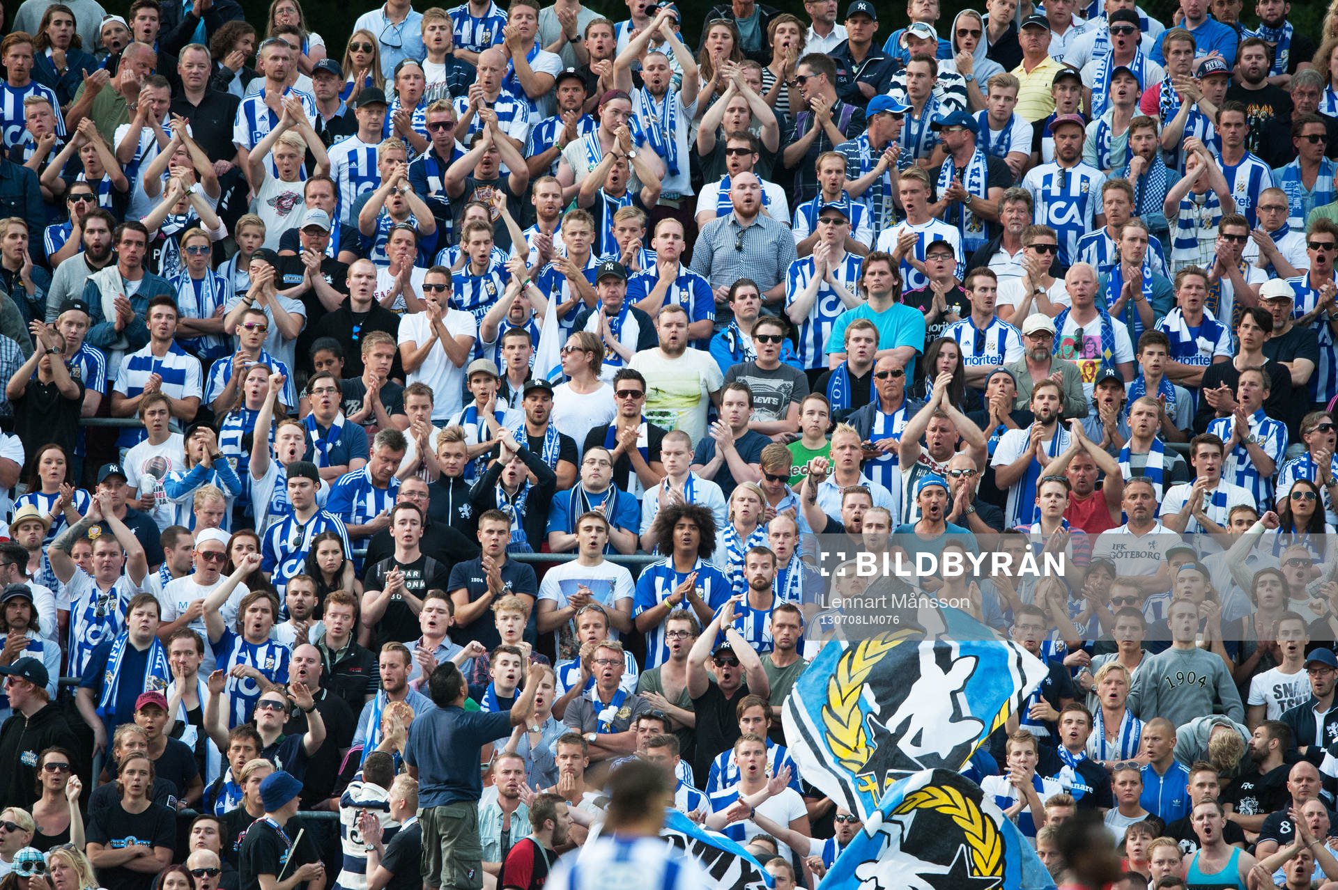 Bortafans, läktare, supporters, IFK Göteborg, i