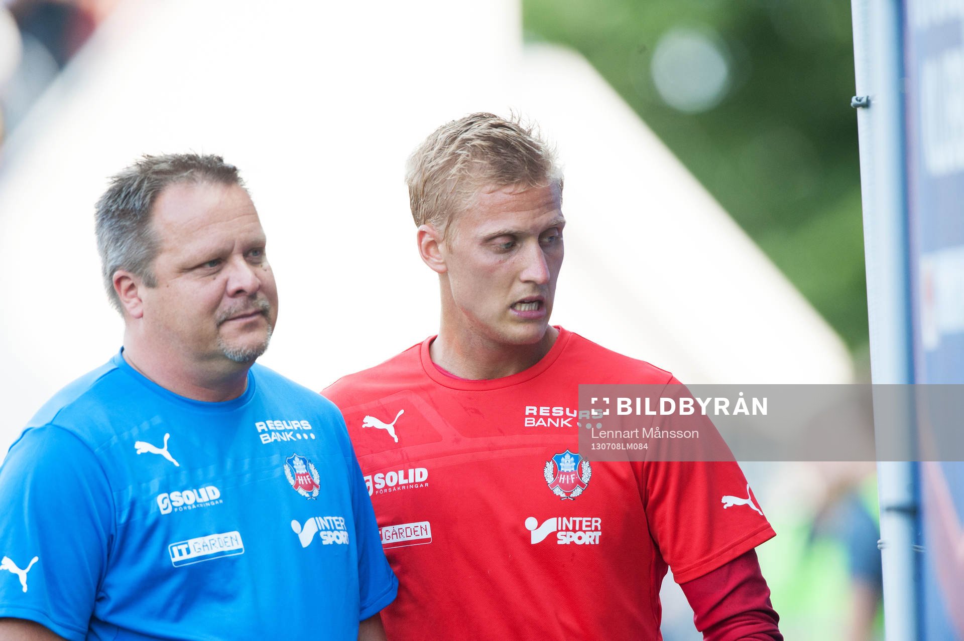 Roar Hansen, tränare, Helsingborg och Pär Hansson,