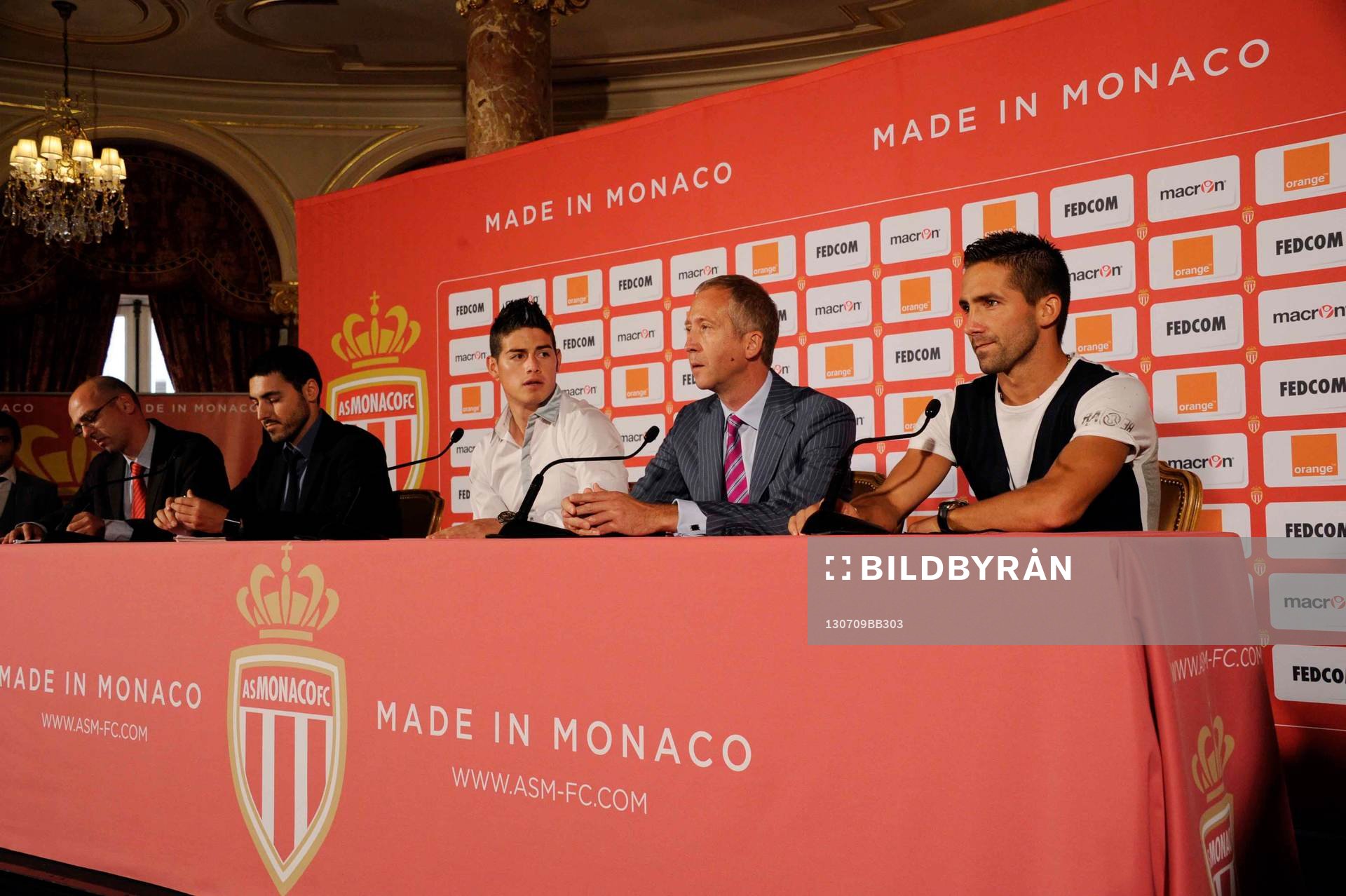 James Rodriguez / Joao Moutinho - 09.07.2013 - Presentation