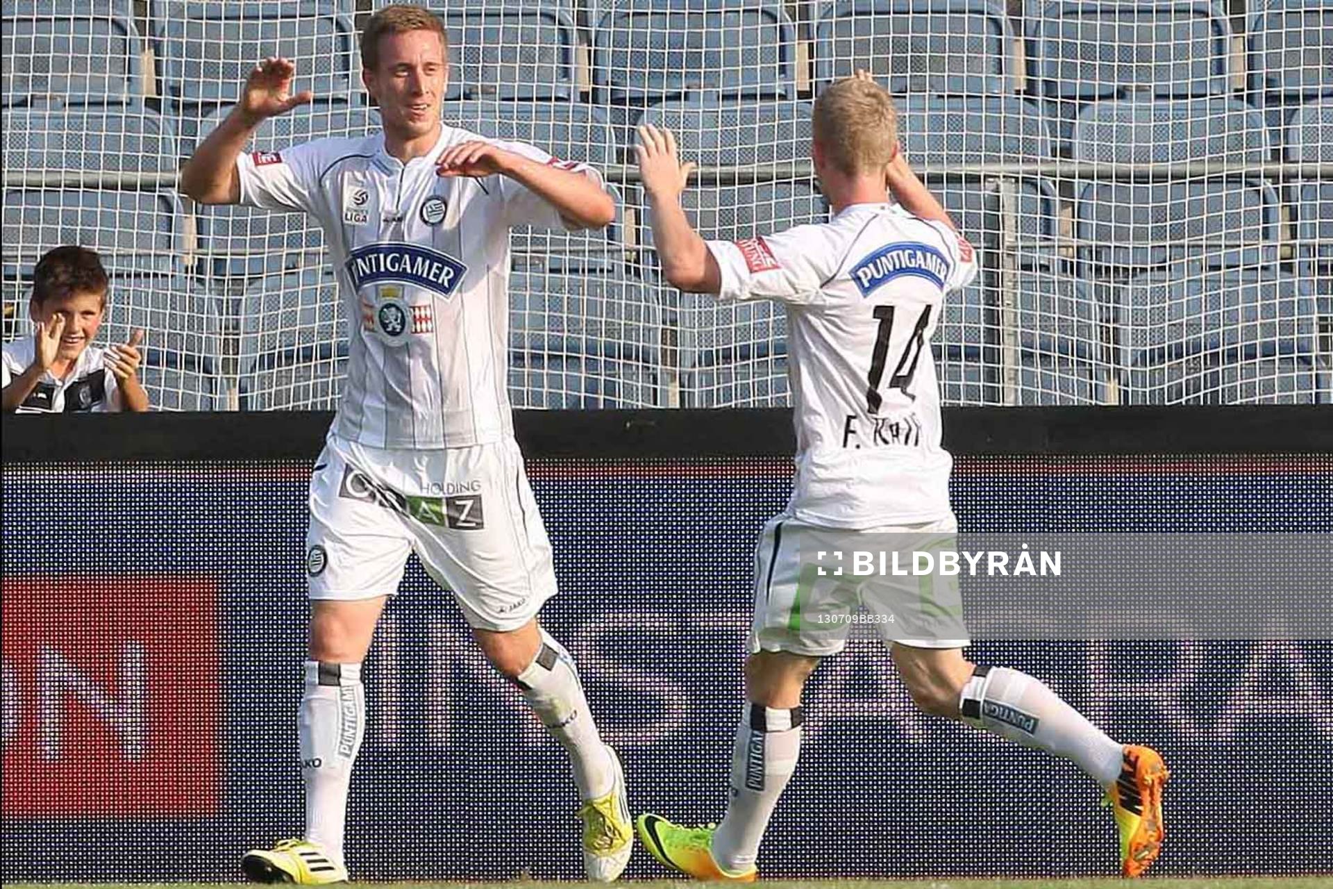  Fotboll, Träningsmatch, Sturm Graz - Paris Saint-Germain: Robert Beric - 09.07.2013 - Sturm Graz / Paris Saint Germain - Match Amical
