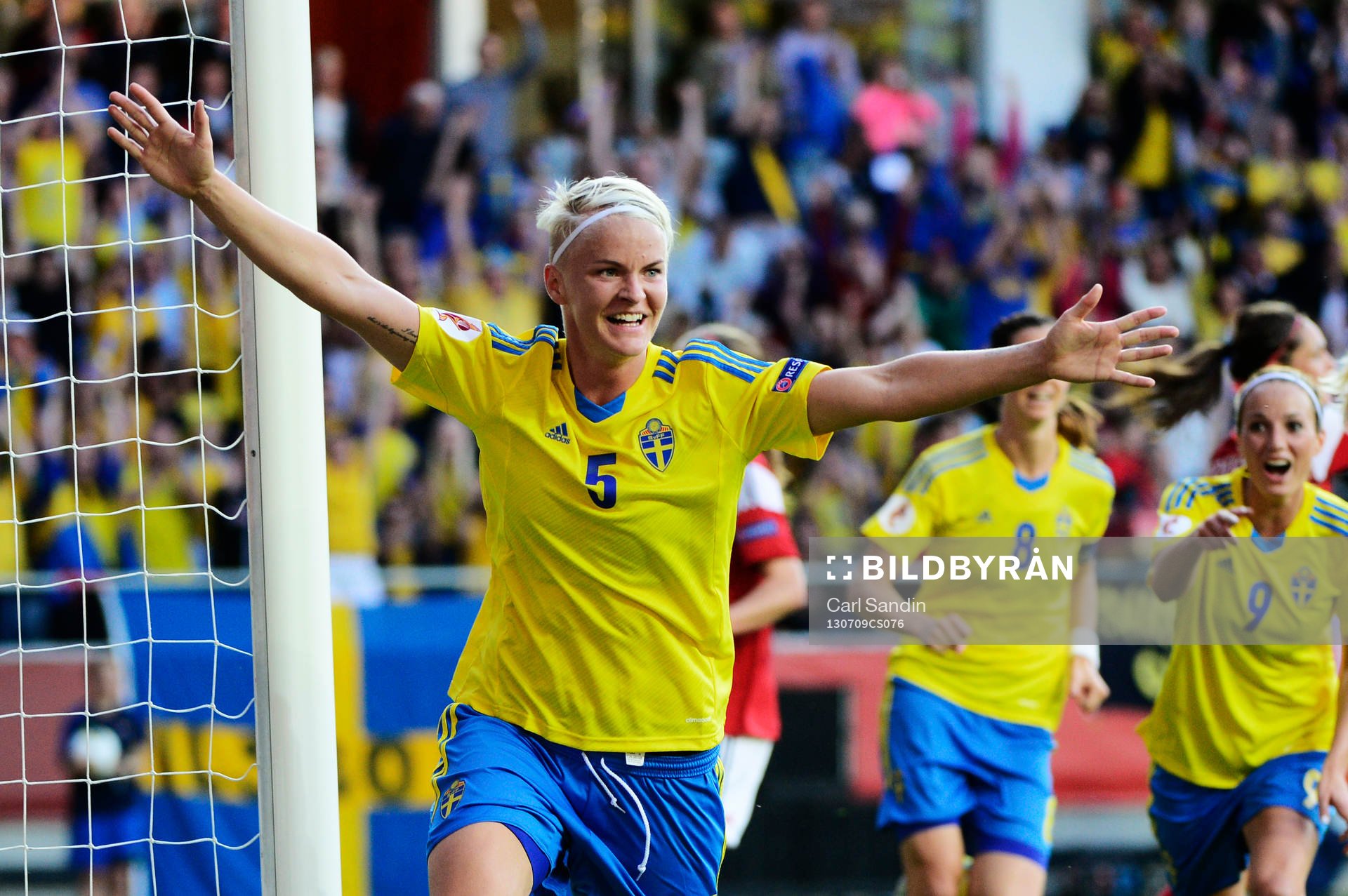 Sveriges Nilla Fischer jublar