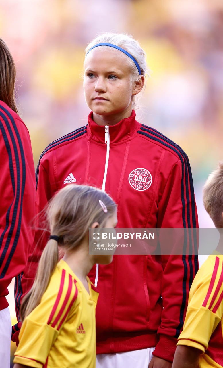 Danmarks Pernille Harder i matchen mellan Sverige och