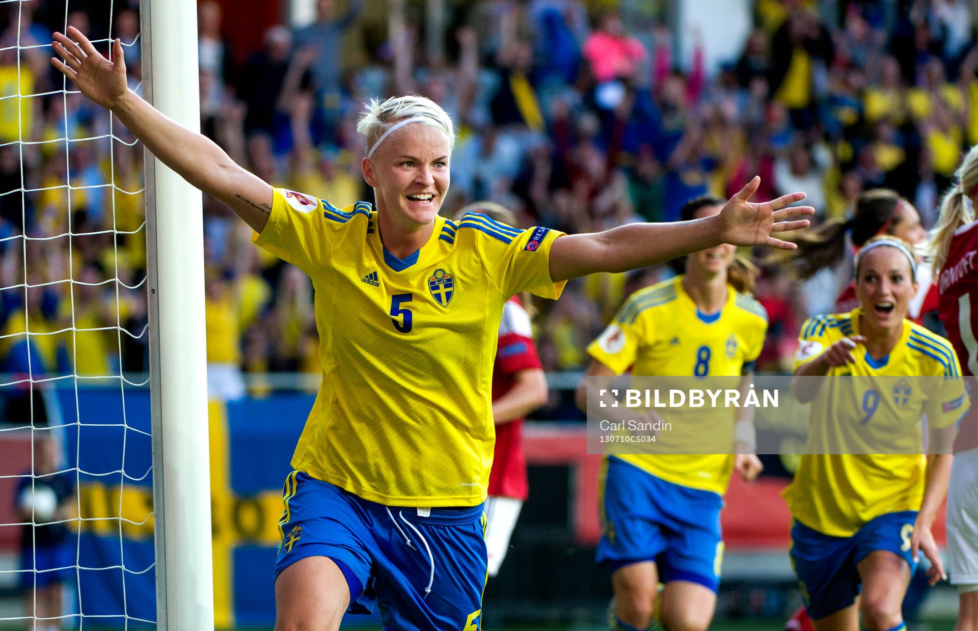 Sveriges Nilla Fischer jublar