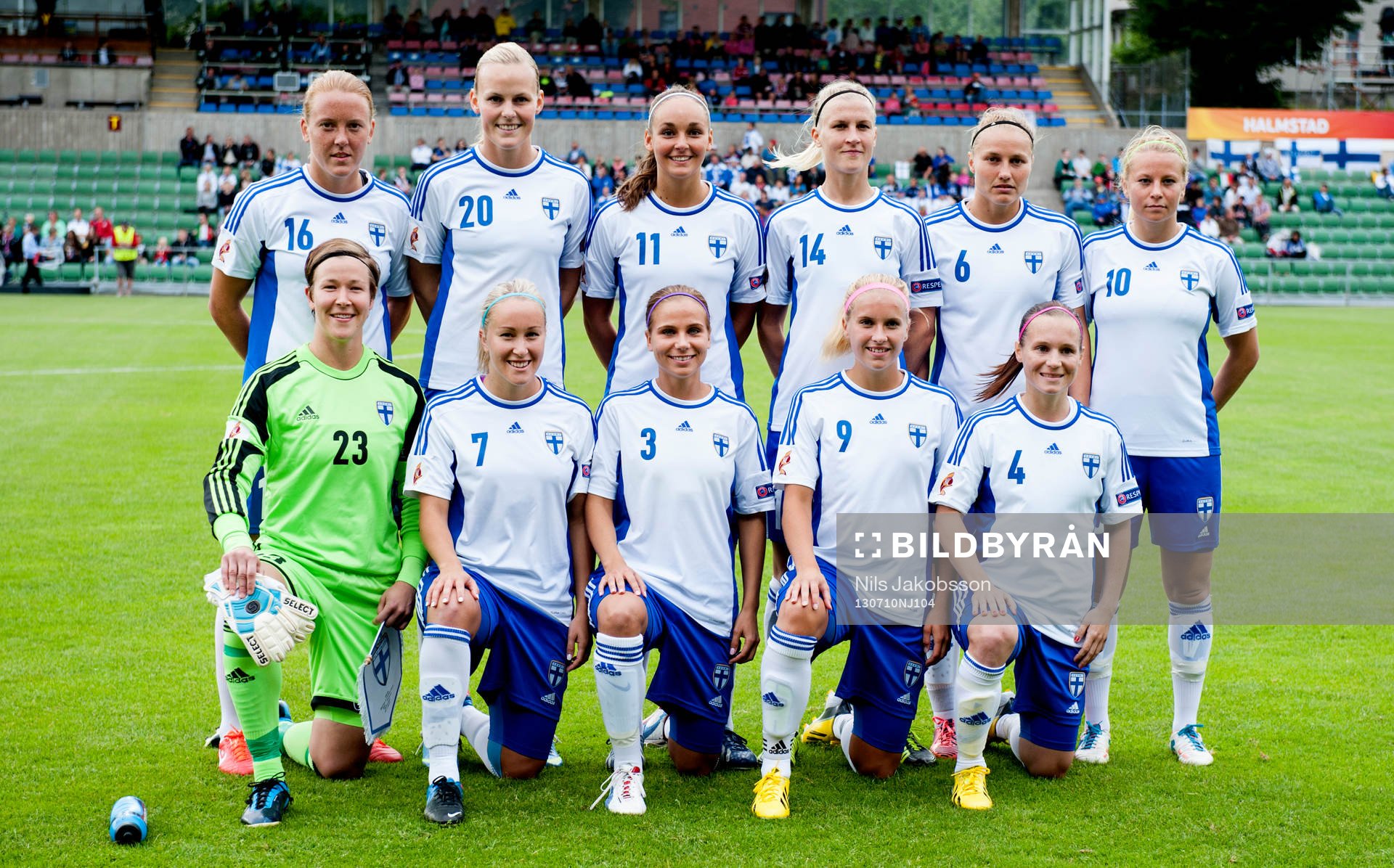 Övre raden  Annica Sjölund, Nora Heroum, Sanna Talonen,