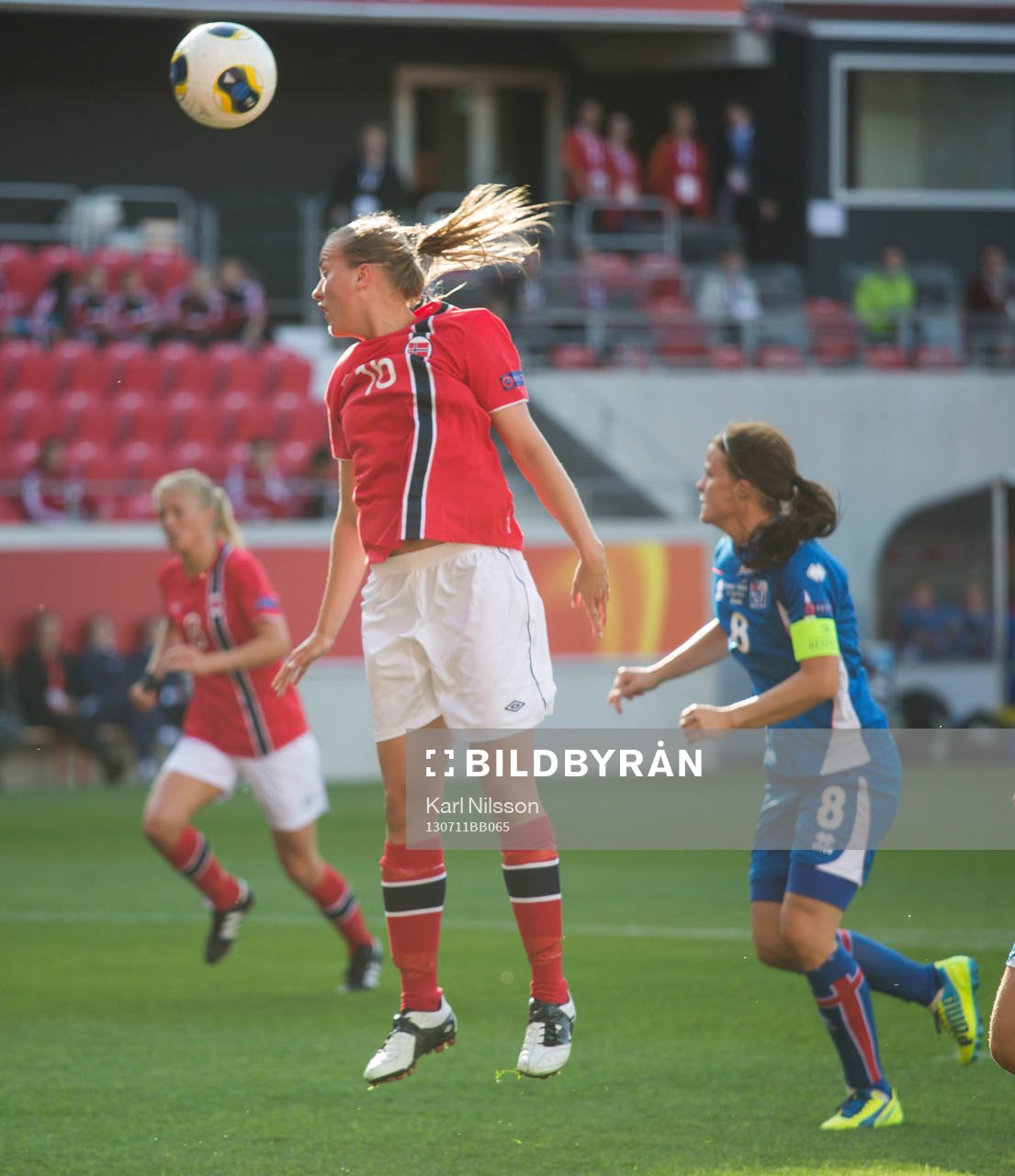 Fotboll, dam-EM, Norge - Island