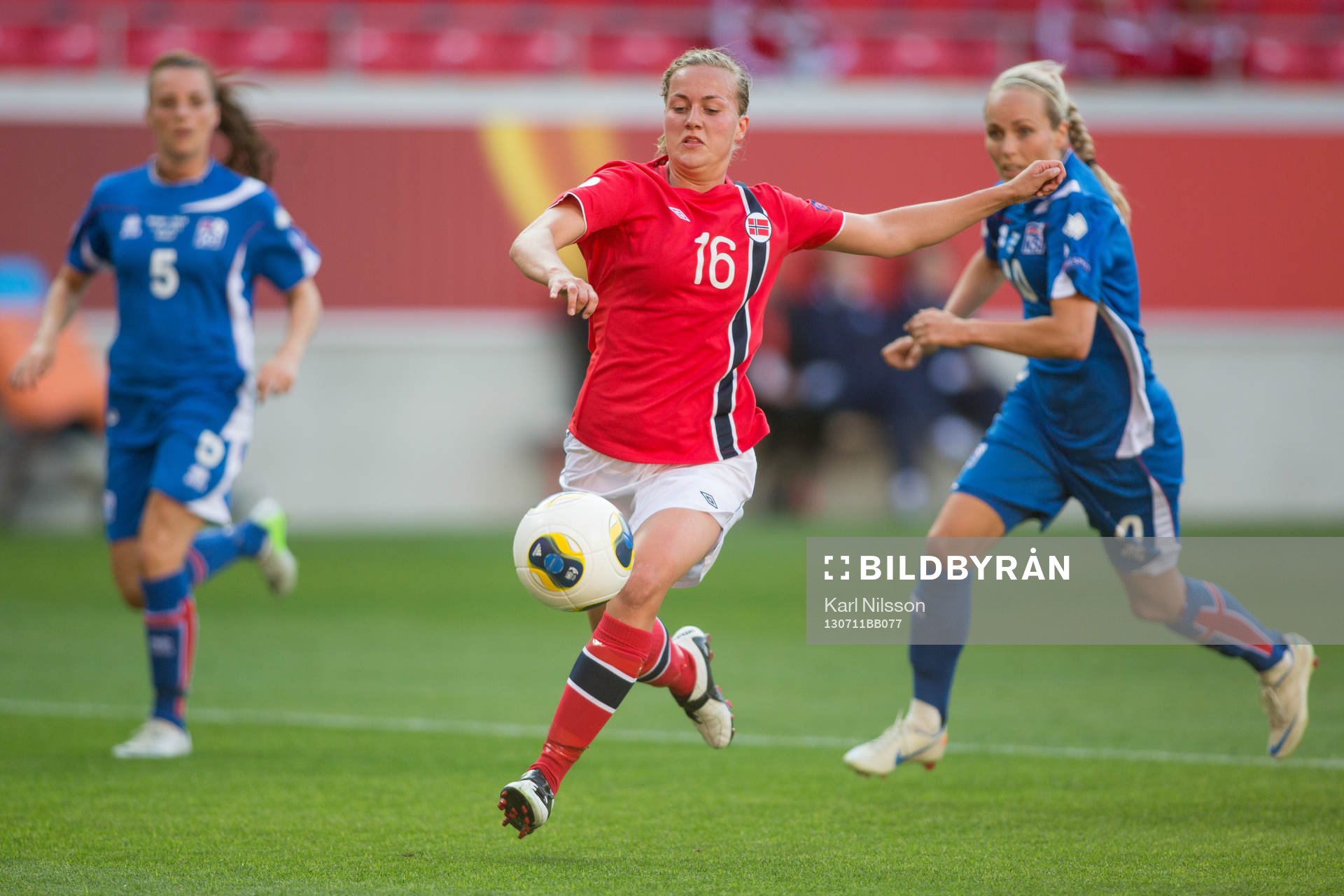 Kristine Hegland, Norge, gör 1-0