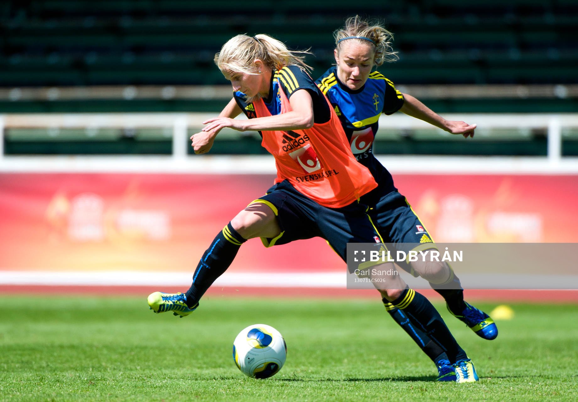 Sveriges Sofia Jakobsson och Stina Segerström i kamp om