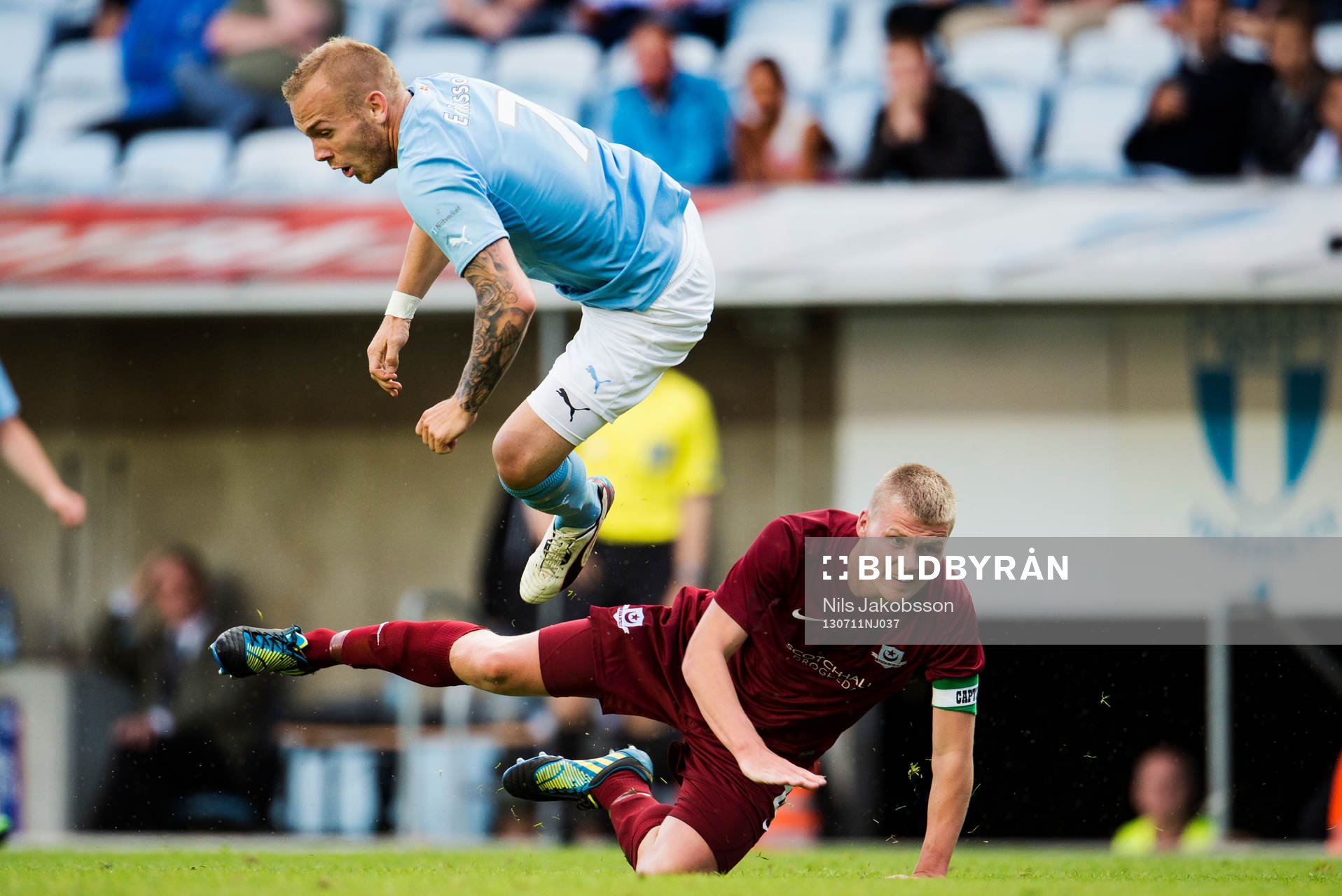Droghedea United FCs Derek Prendergast bjuder Malmö FFs
