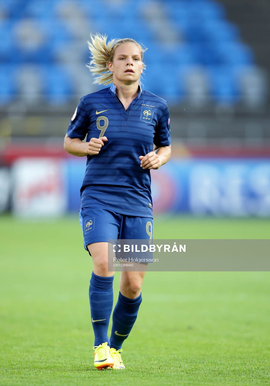 Målgörare 3-0 Frankrikes Eugénie Le Sommer i matchen