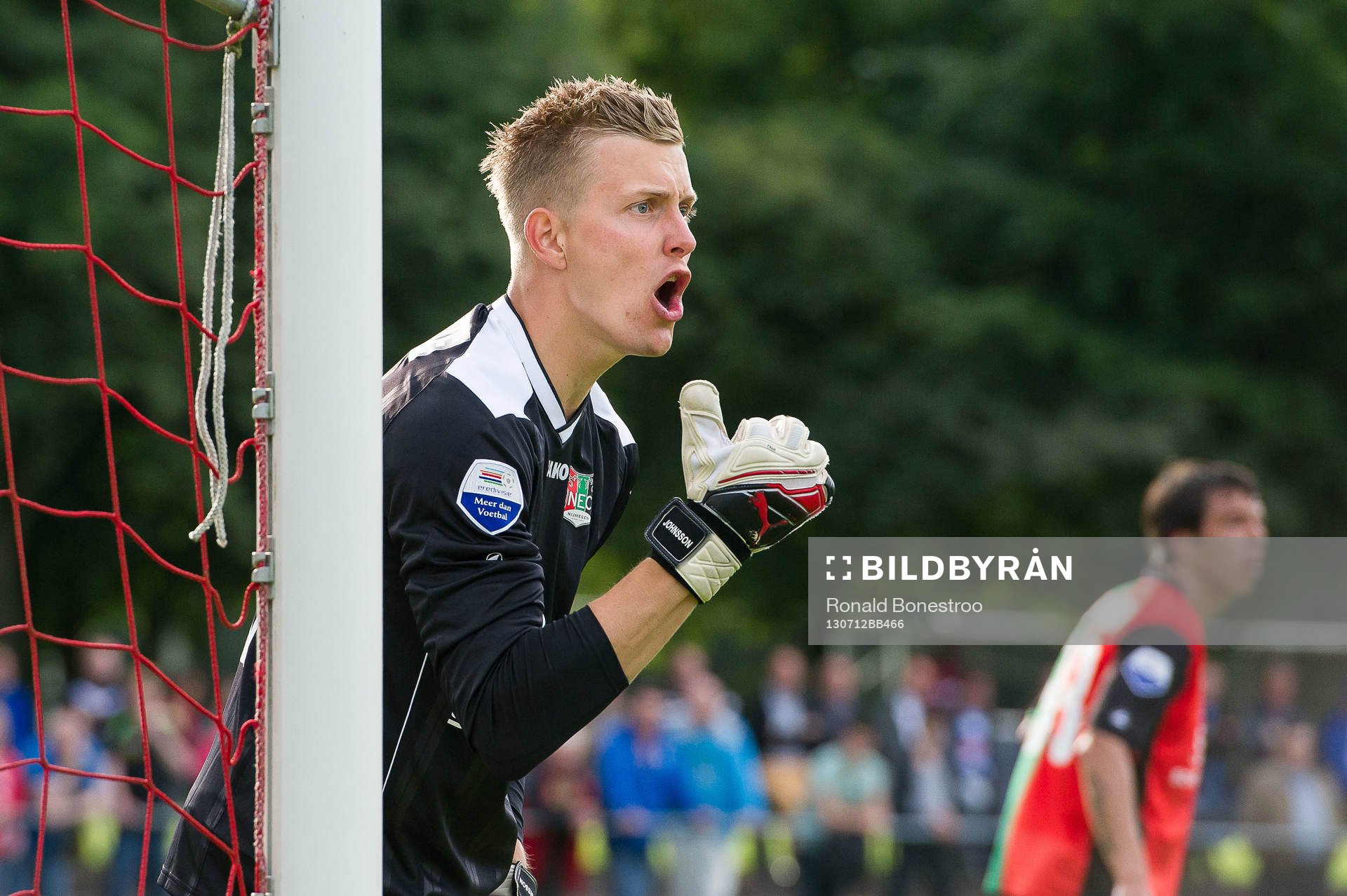 GARDEREN, NEC - PEC Zwolle, Voetbal, Eredivisie voorbereiding, Sportpark De Westeneng, Seizoen 2013 / 2014, 12-07-2013, NEC Nijmegen keeper Karl-Johan Johnsson.