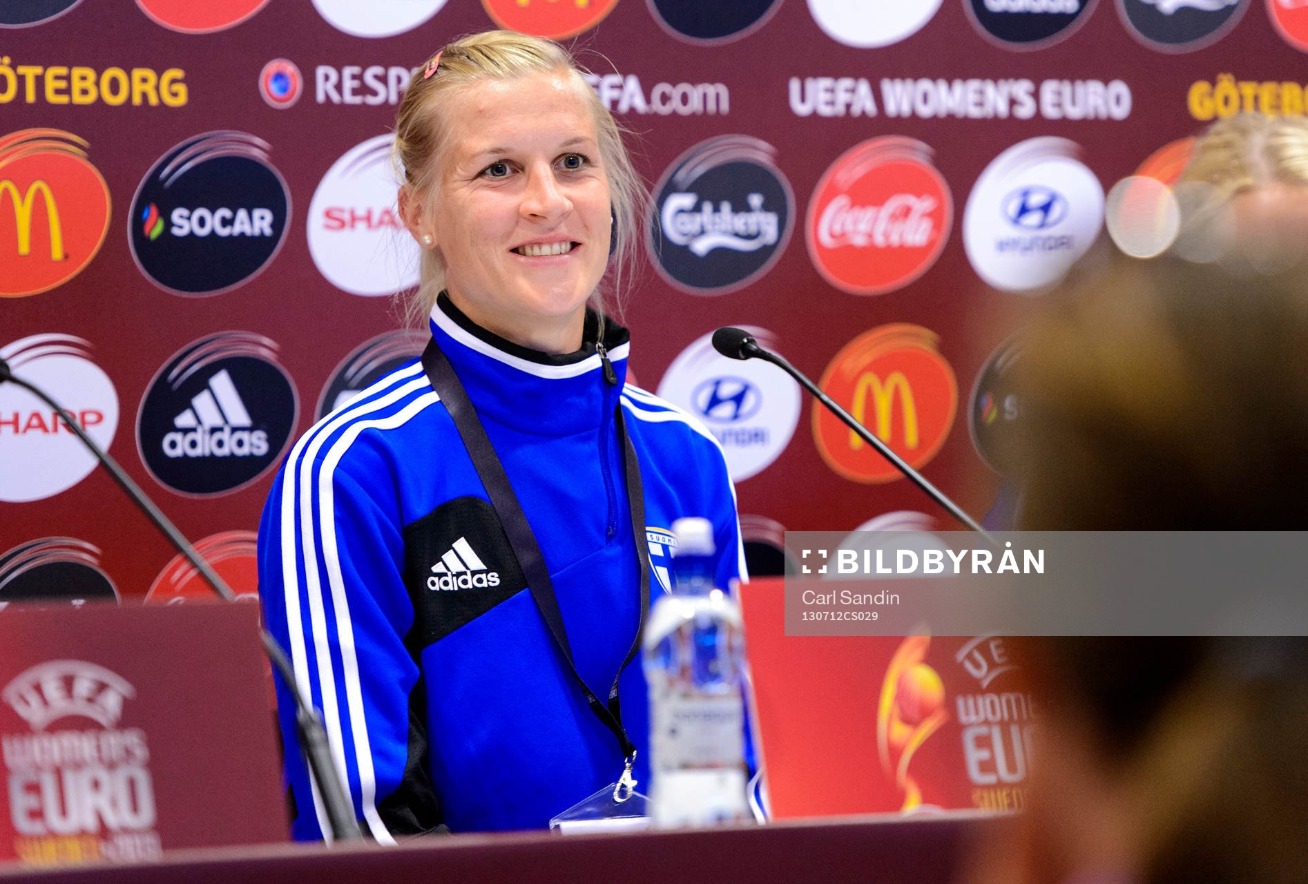 Finlands Sanna Talonen svarar på frågor