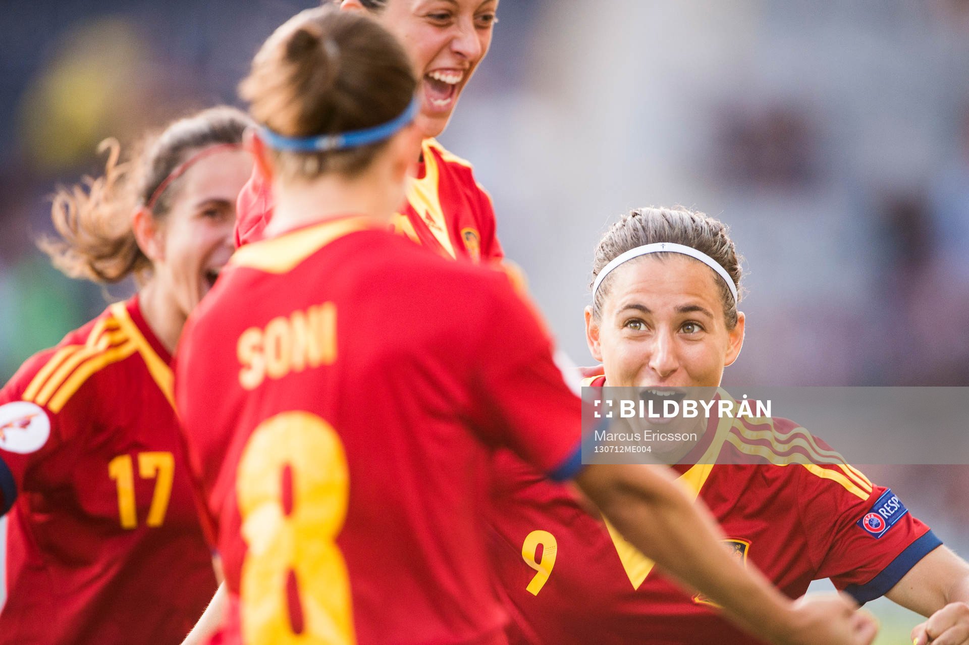 Spaniens Veronica Boquete jublar